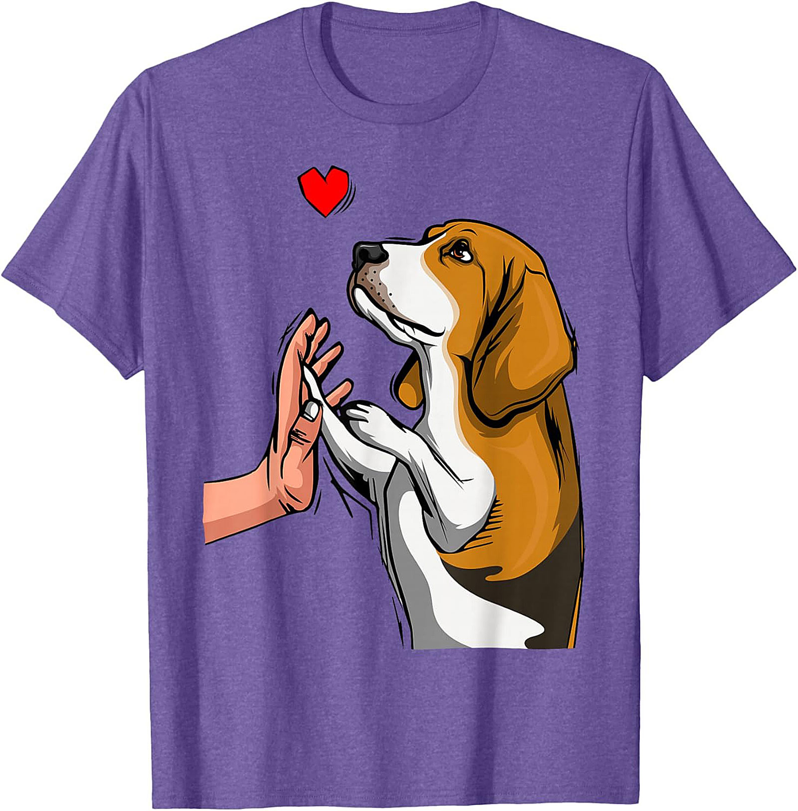 Beagle High Five Graphic Tee | Cute Dog Lover Shirt