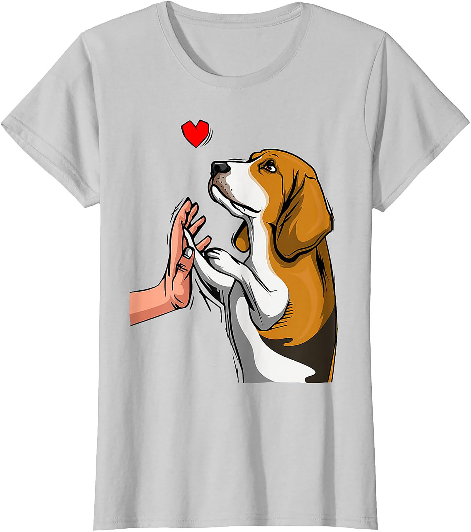 Beagle High Five Graphic Tee | Cute Dog Lover Shirt