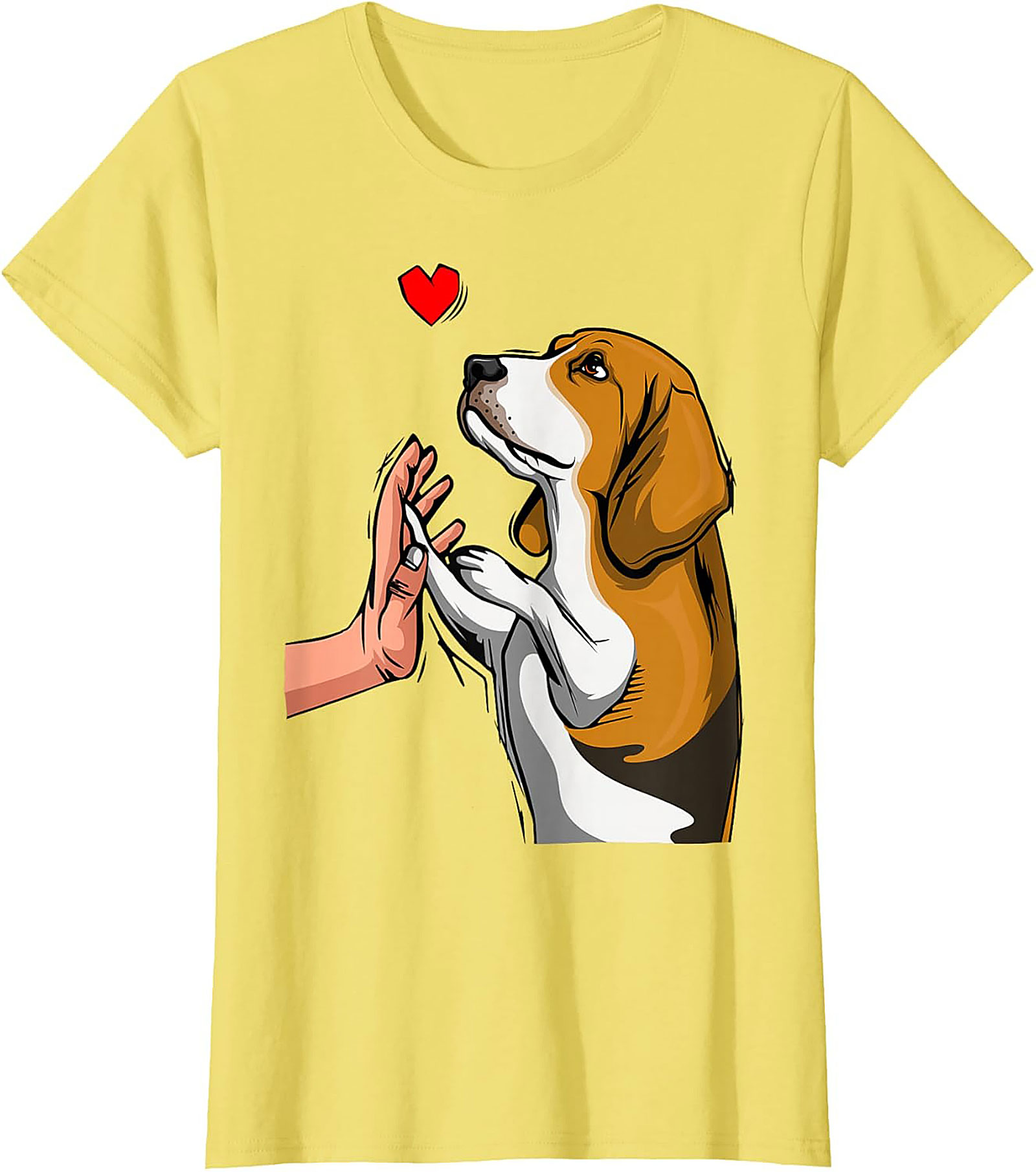 Beagle High Five Graphic Tee | Cute Dog Lover Shirt