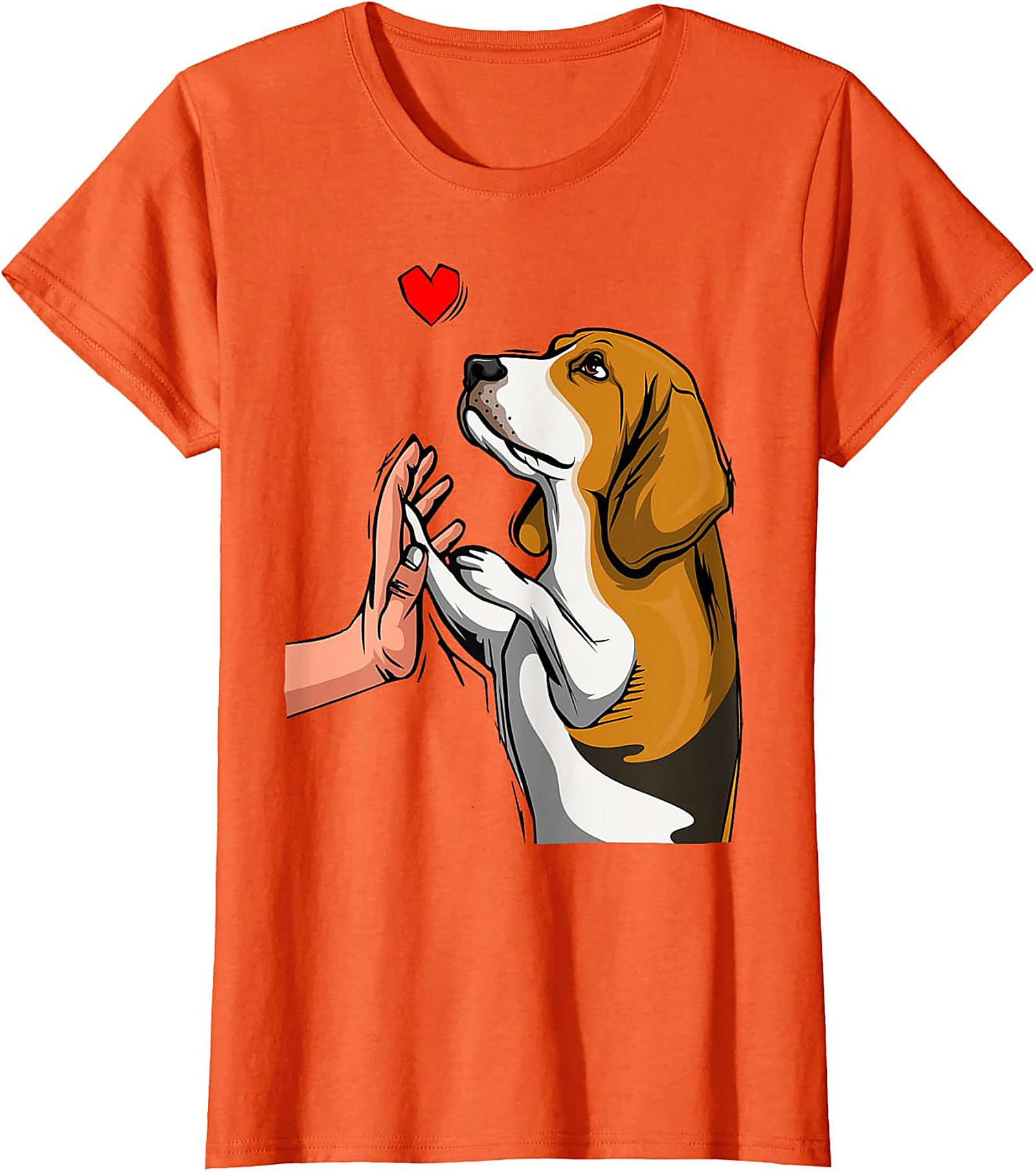 Beagle High Five Graphic Tee | Cute Dog Lover Shirt