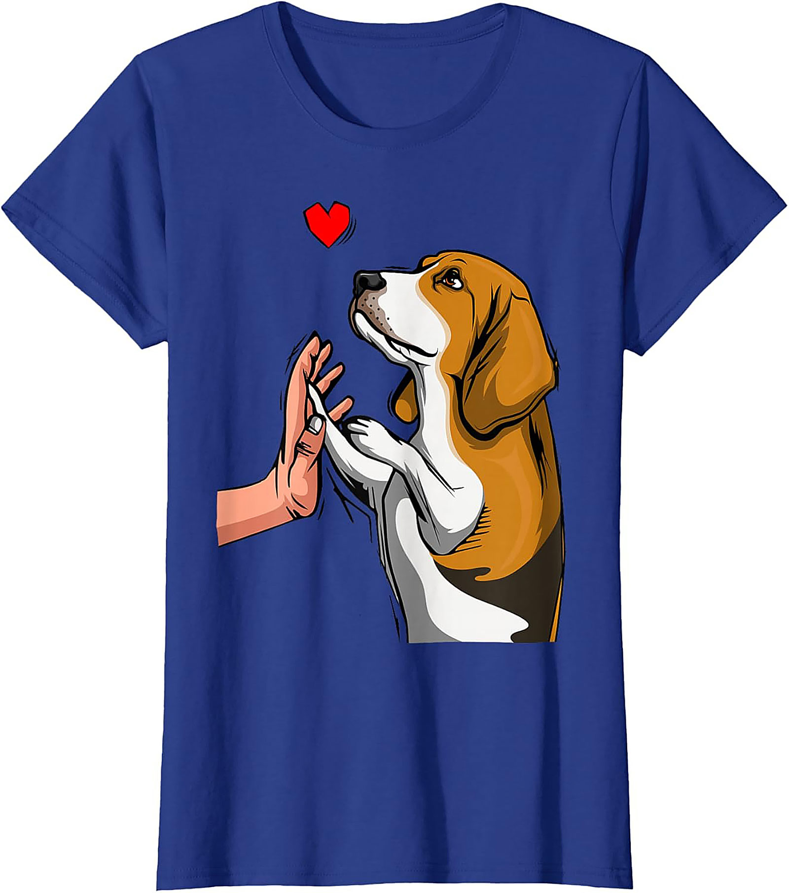 Beagle High Five Graphic Tee | Cute Dog Lover Shirt
