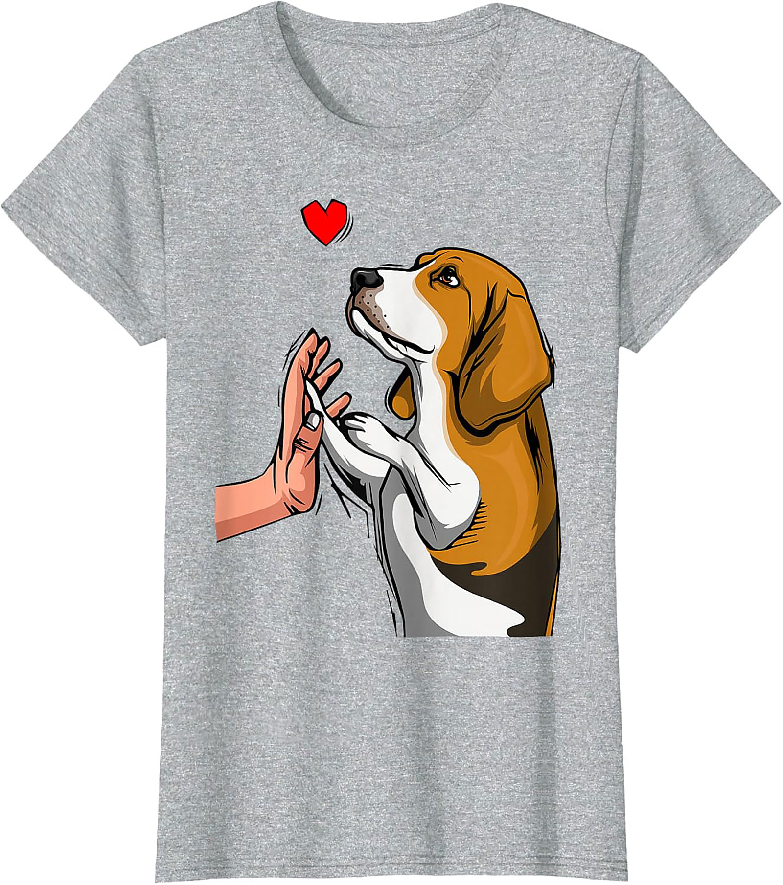 Beagle High Five Graphic Tee | Cute Dog Lover Shirt