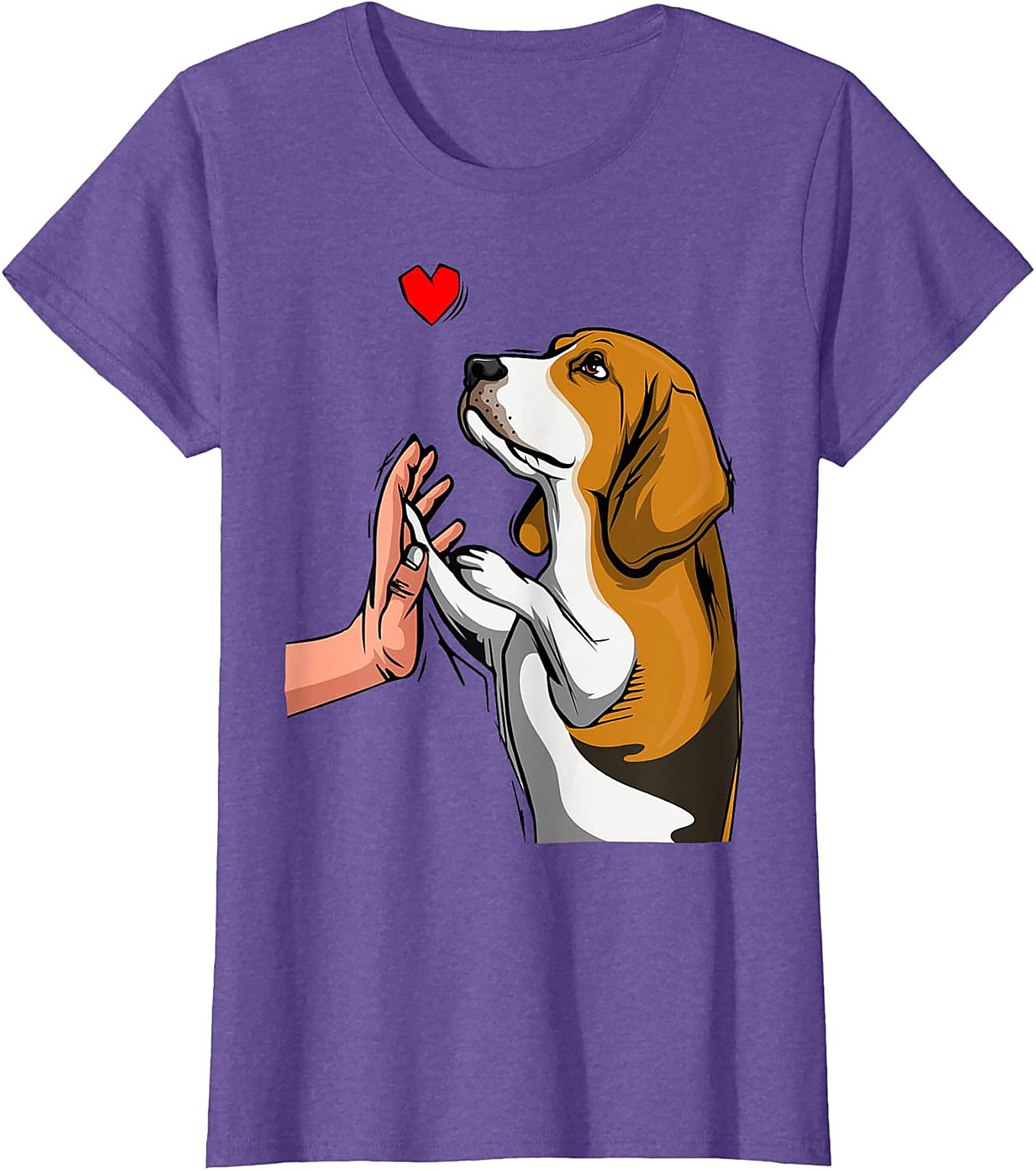Beagle High Five Graphic Tee | Cute Dog Lover Shirt