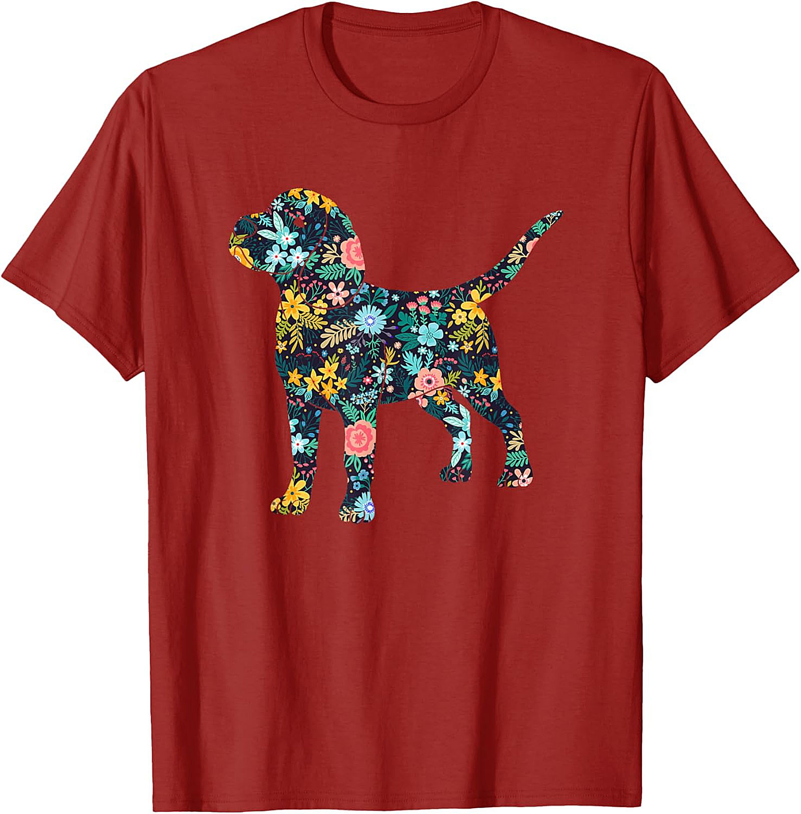 Floral Beagle T-Shirt | Unique Dog Lover Graphic Tee