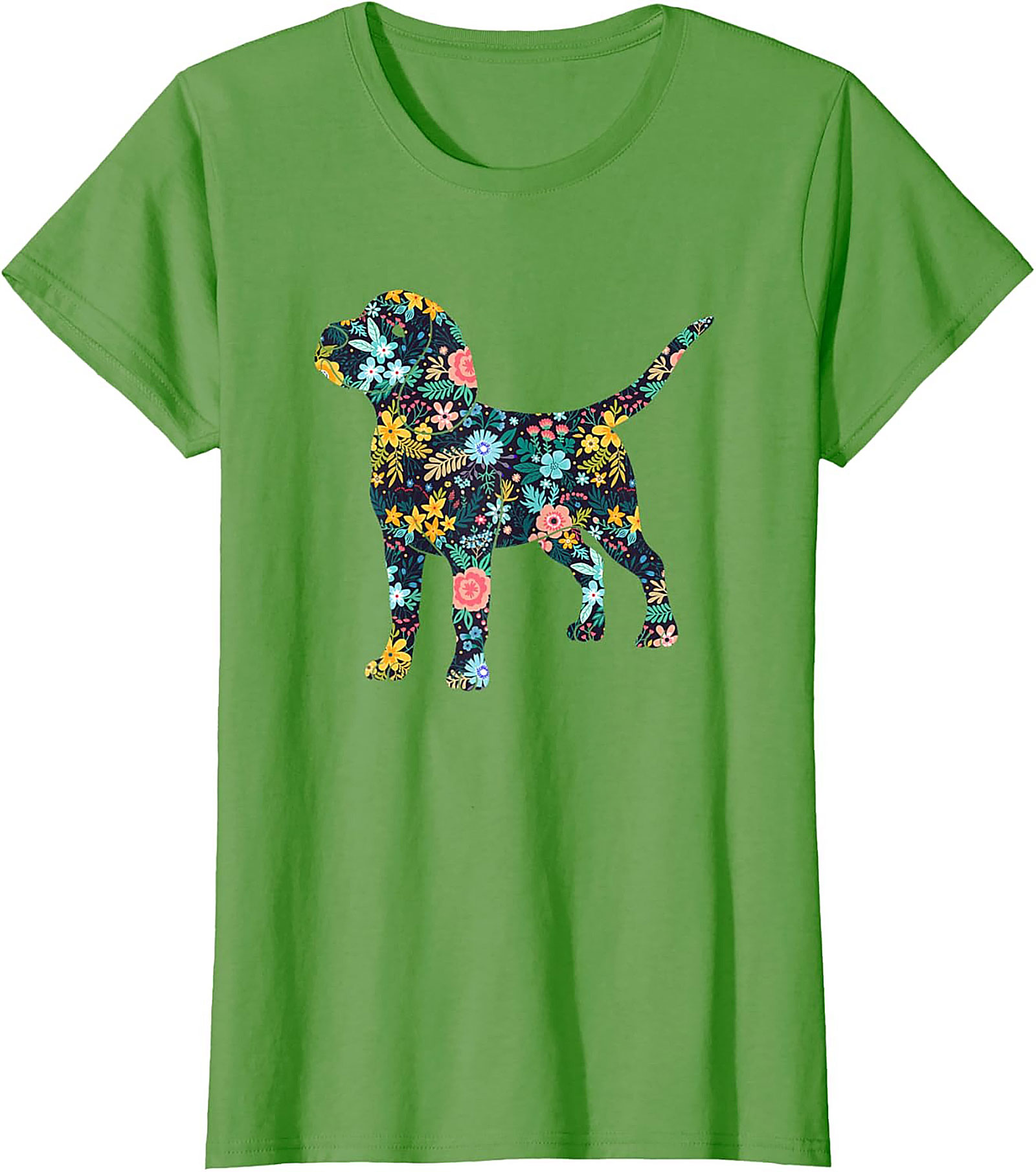 Floral Beagle T-Shirt | Unique Dog Lover Graphic Tee
