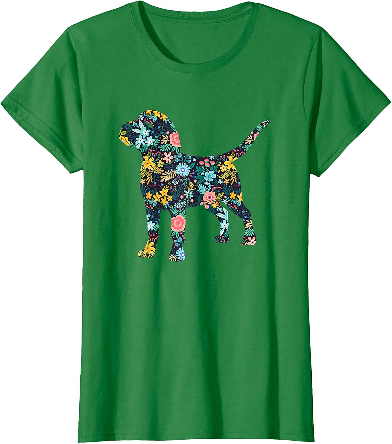 Floral Beagle T-Shirt | Unique Dog Lover Graphic Tee