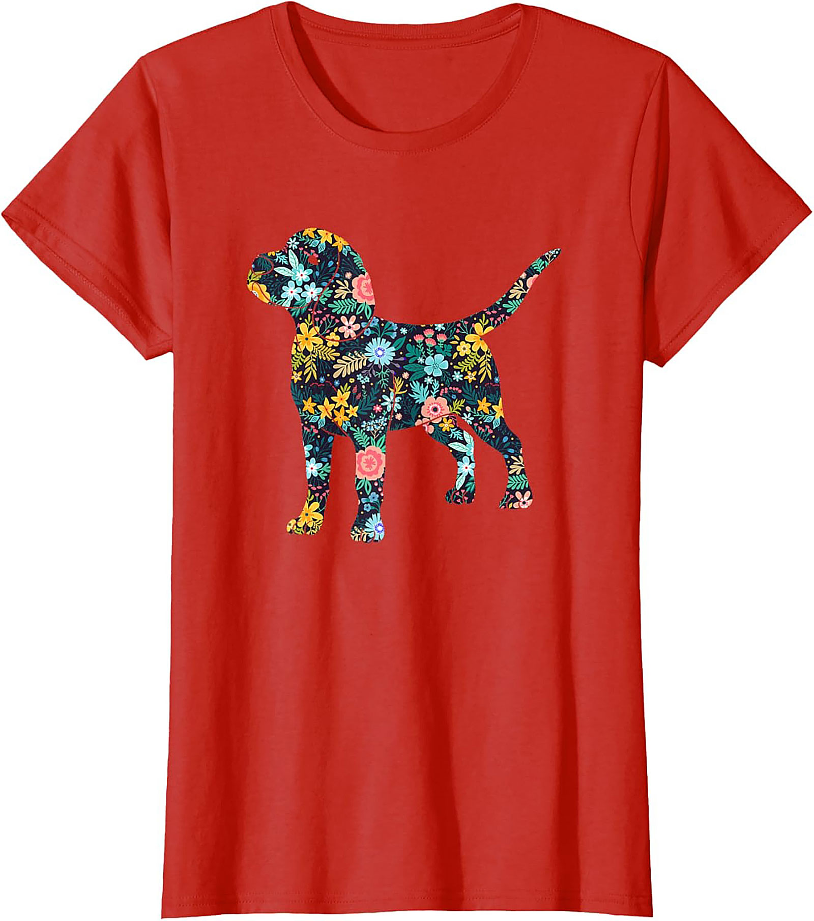 Floral Beagle T-Shirt | Unique Dog Lover Graphic Tee