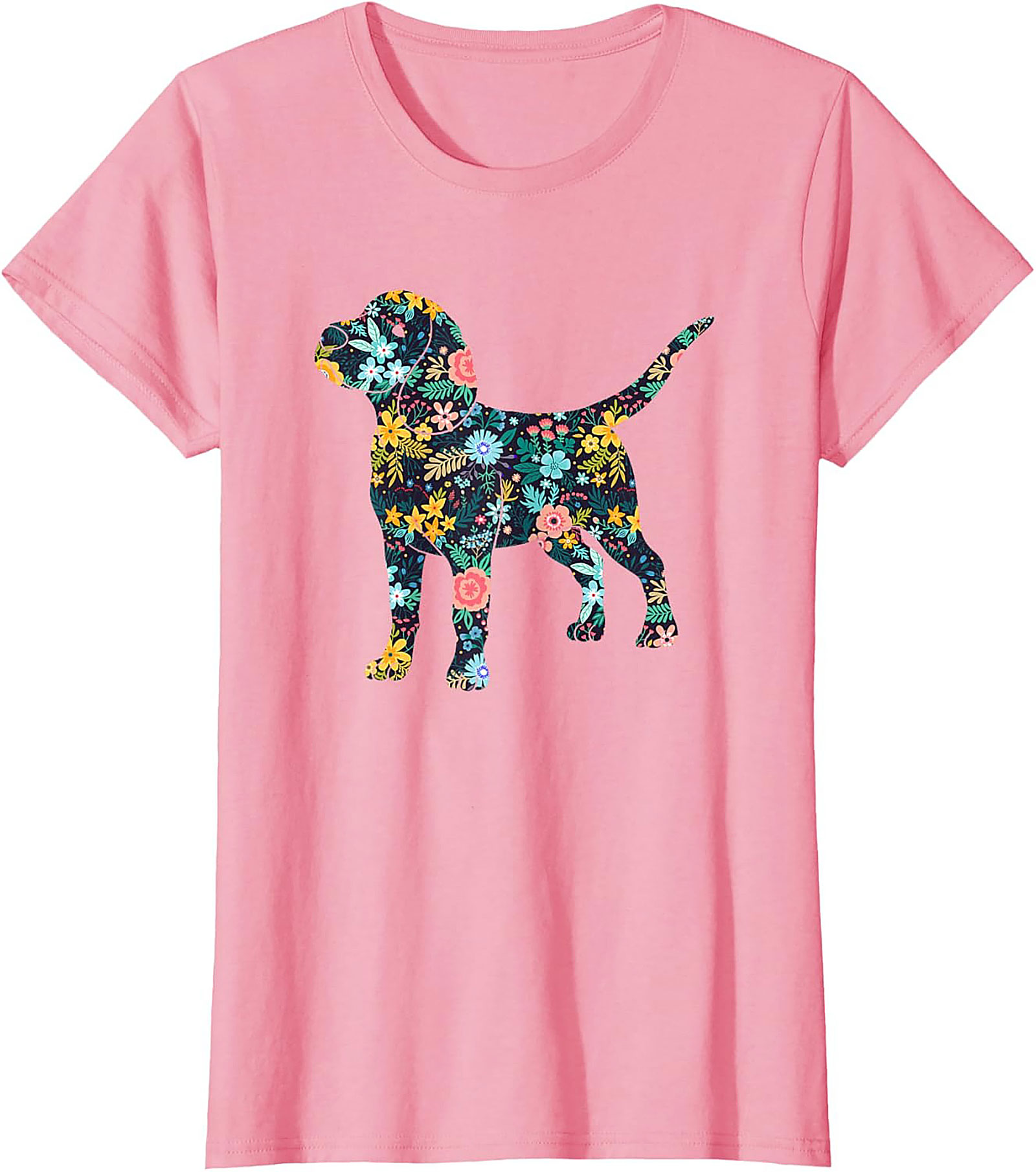 Floral Beagle T-Shirt | Unique Dog Lover Graphic Tee