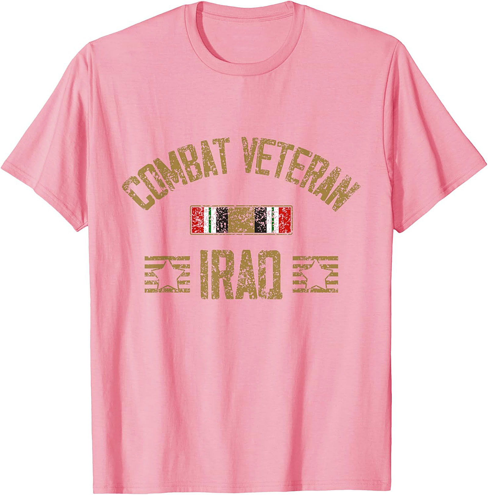 Iraq Combat Veteran Graphic Tee | Distressed Military Shirt