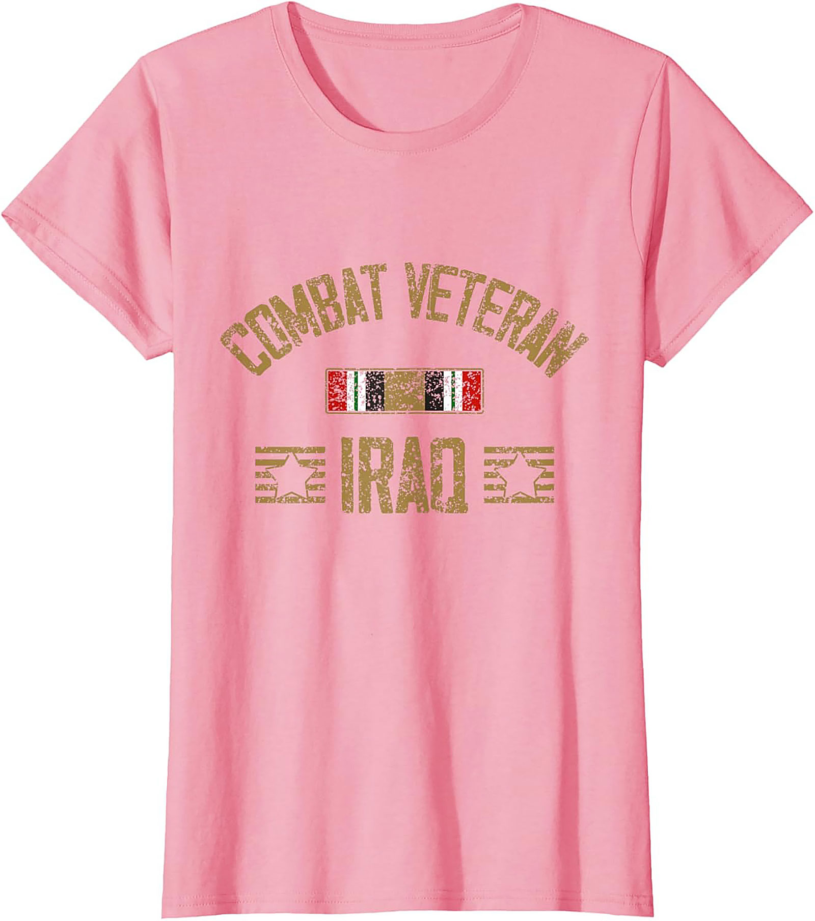 Iraq Combat Veteran Graphic Tee | Distressed Military Shirt