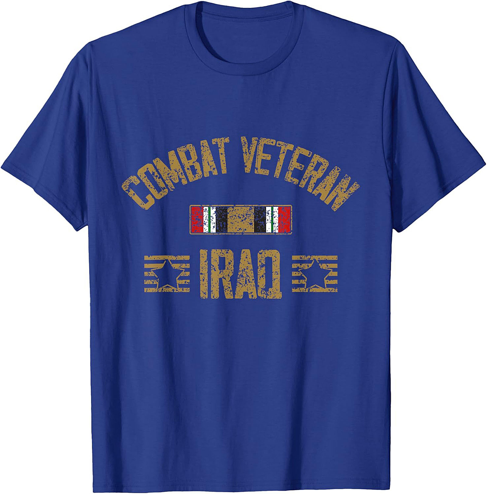 Iraq Combat Veteran Graphic Tee | Distressed Military Shirt
