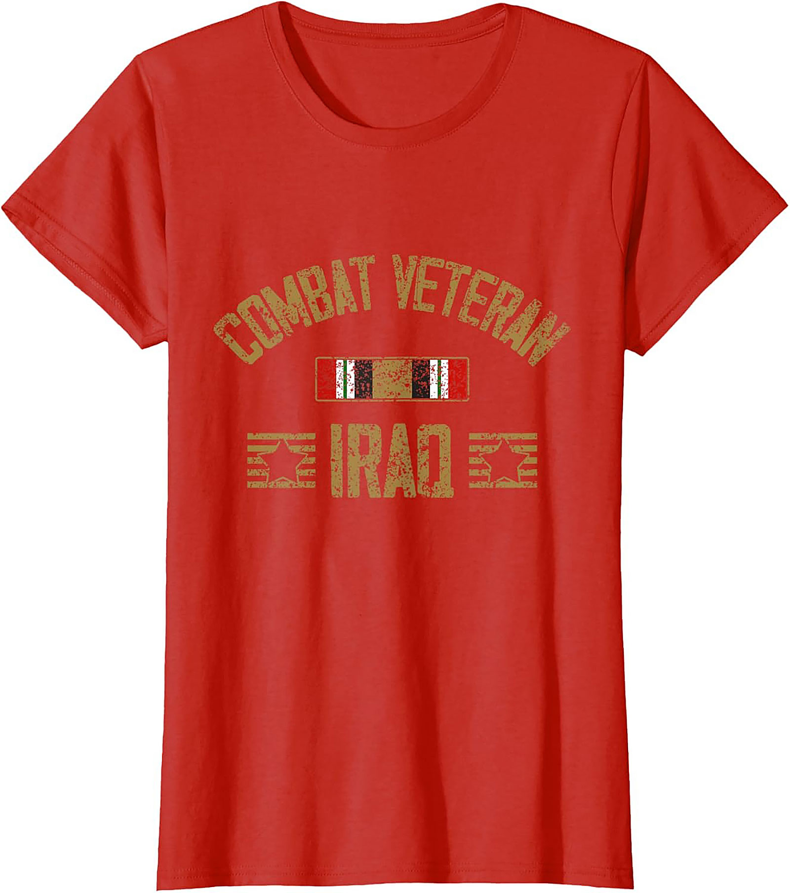 Iraq Combat Veteran Graphic Tee | Distressed Military Shirt