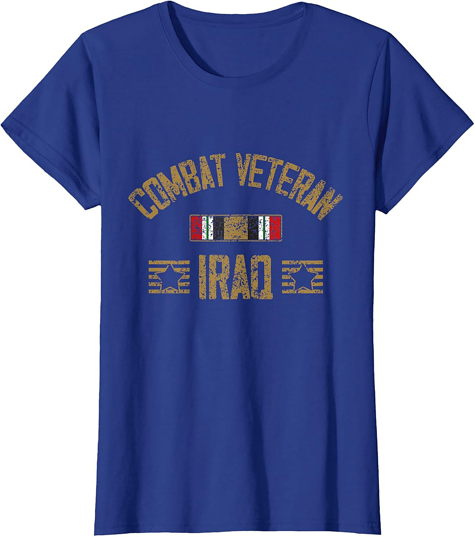 Iraq Combat Veteran Graphic Tee | Distressed Military Shirt