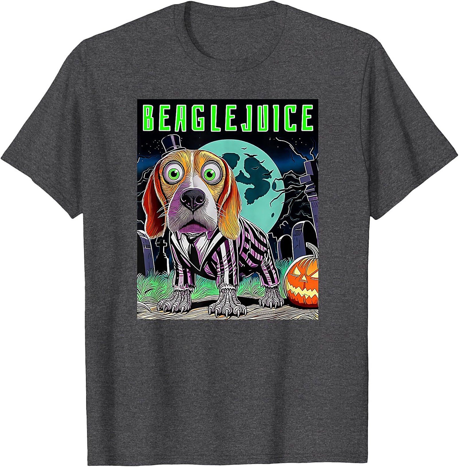 Beaglejuice Funny Graphic Tee | Spooky Halloween Unisex Shirt