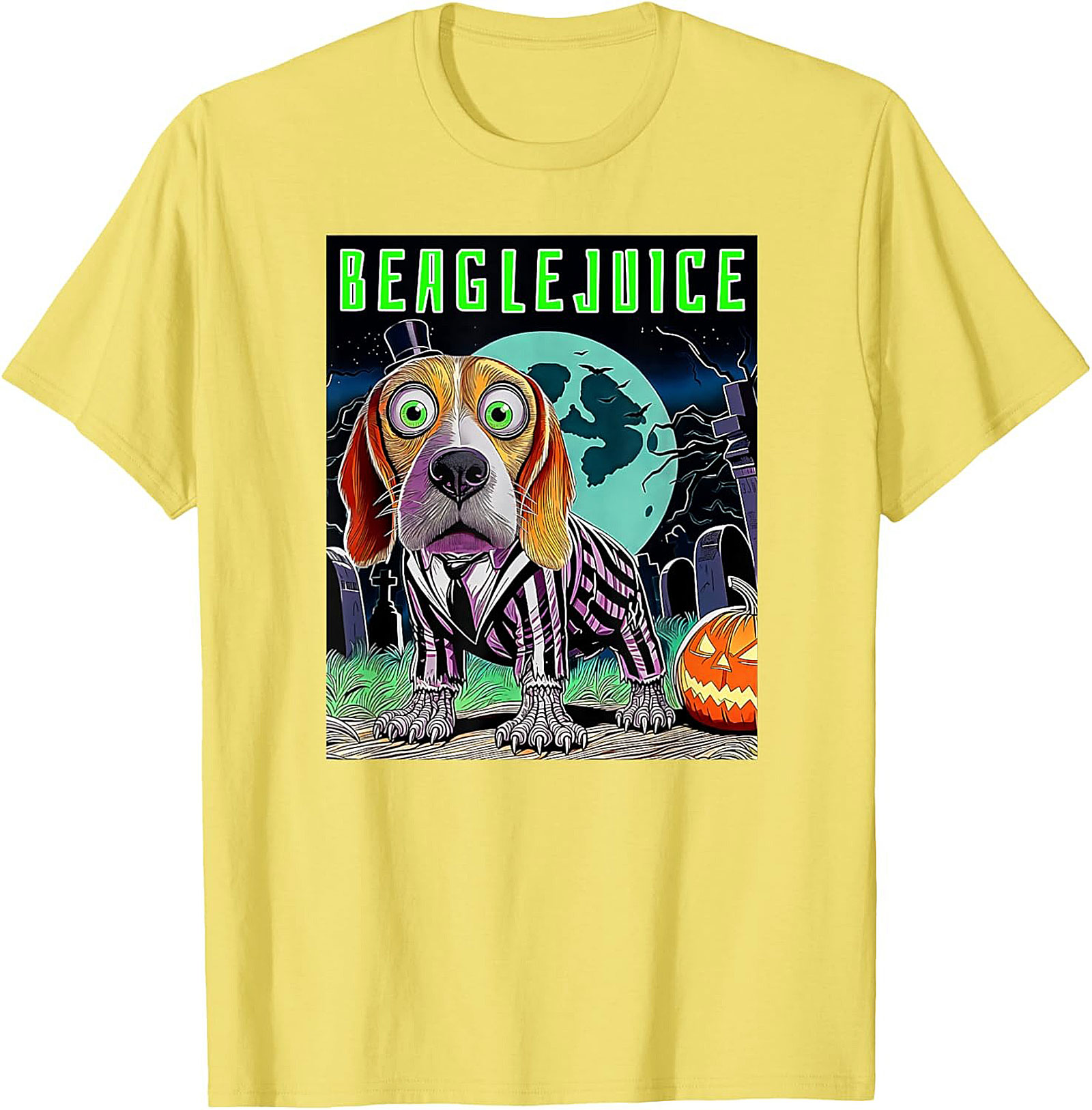 Beaglejuice Funny Graphic Tee | Spooky Halloween Unisex Shirt