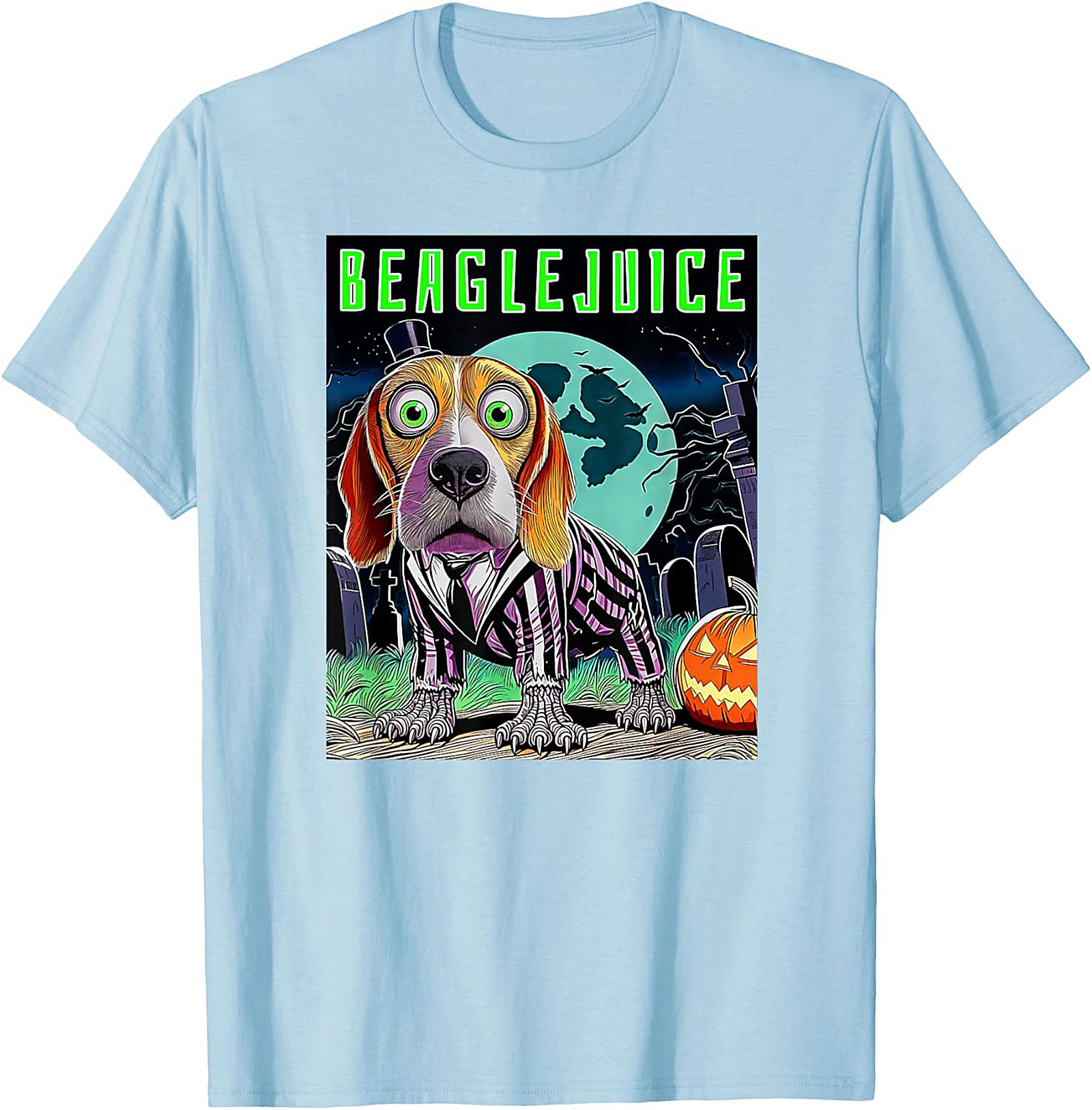 Beaglejuice Funny Graphic Tee | Spooky Halloween Unisex Shirt