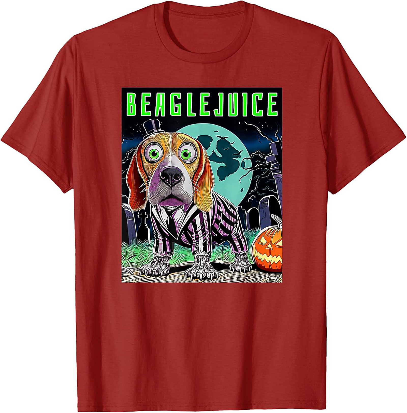 Beaglejuice Funny Graphic Tee | Spooky Halloween Unisex Shirt