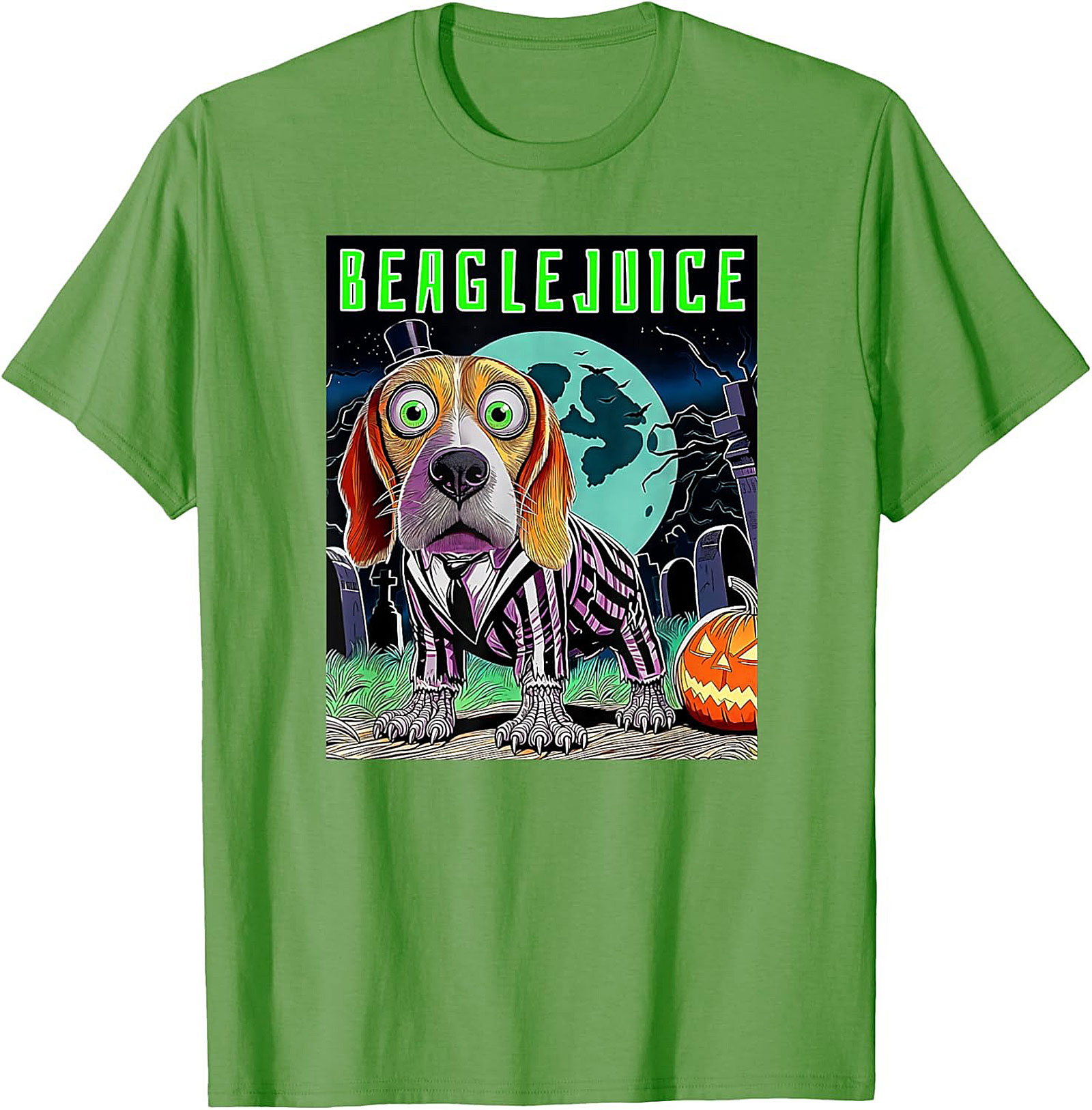 Beaglejuice Funny Graphic Tee | Spooky Halloween Unisex Shirt