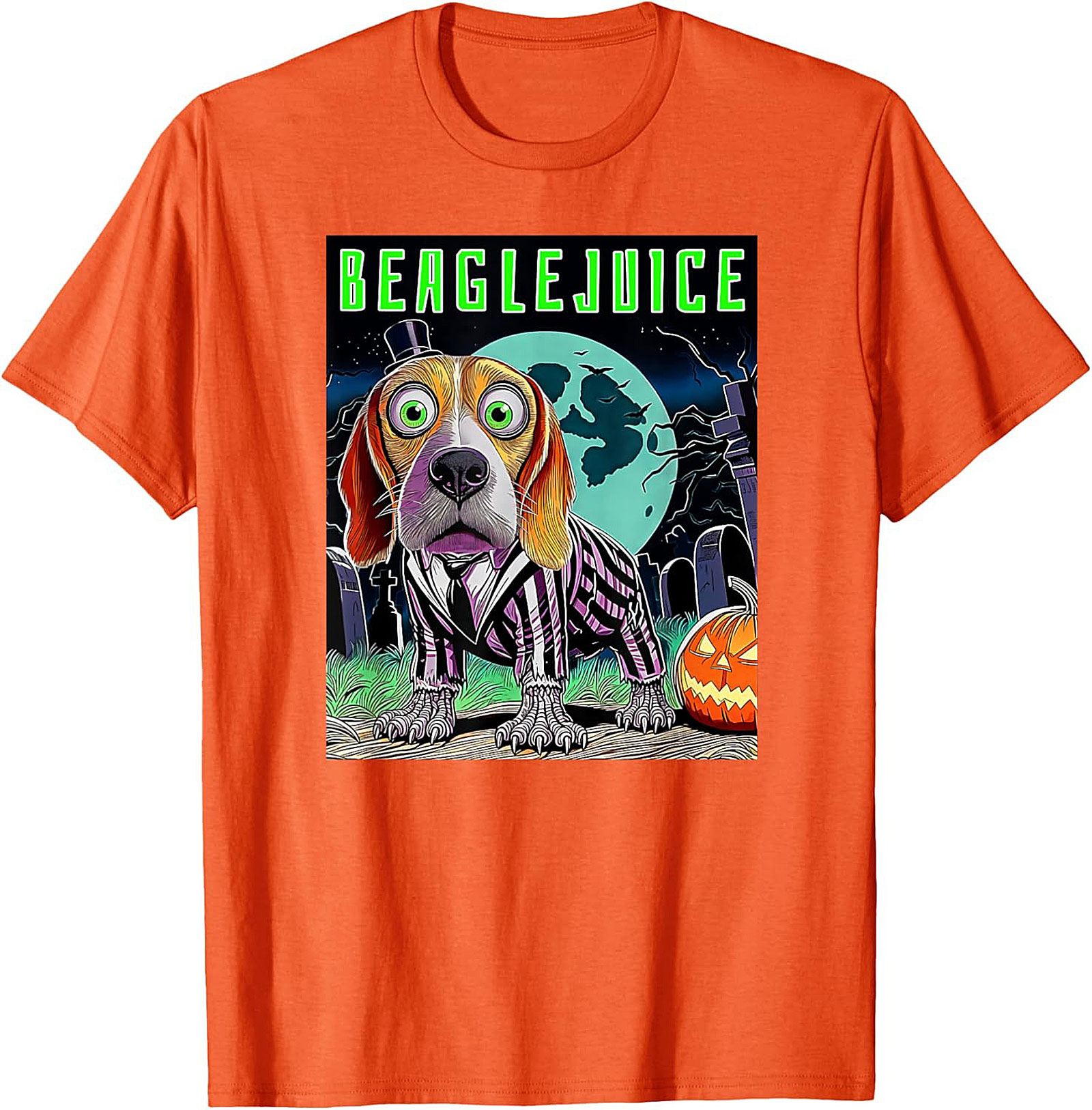 Beaglejuice Funny Graphic Tee | Spooky Halloween Unisex Shirt