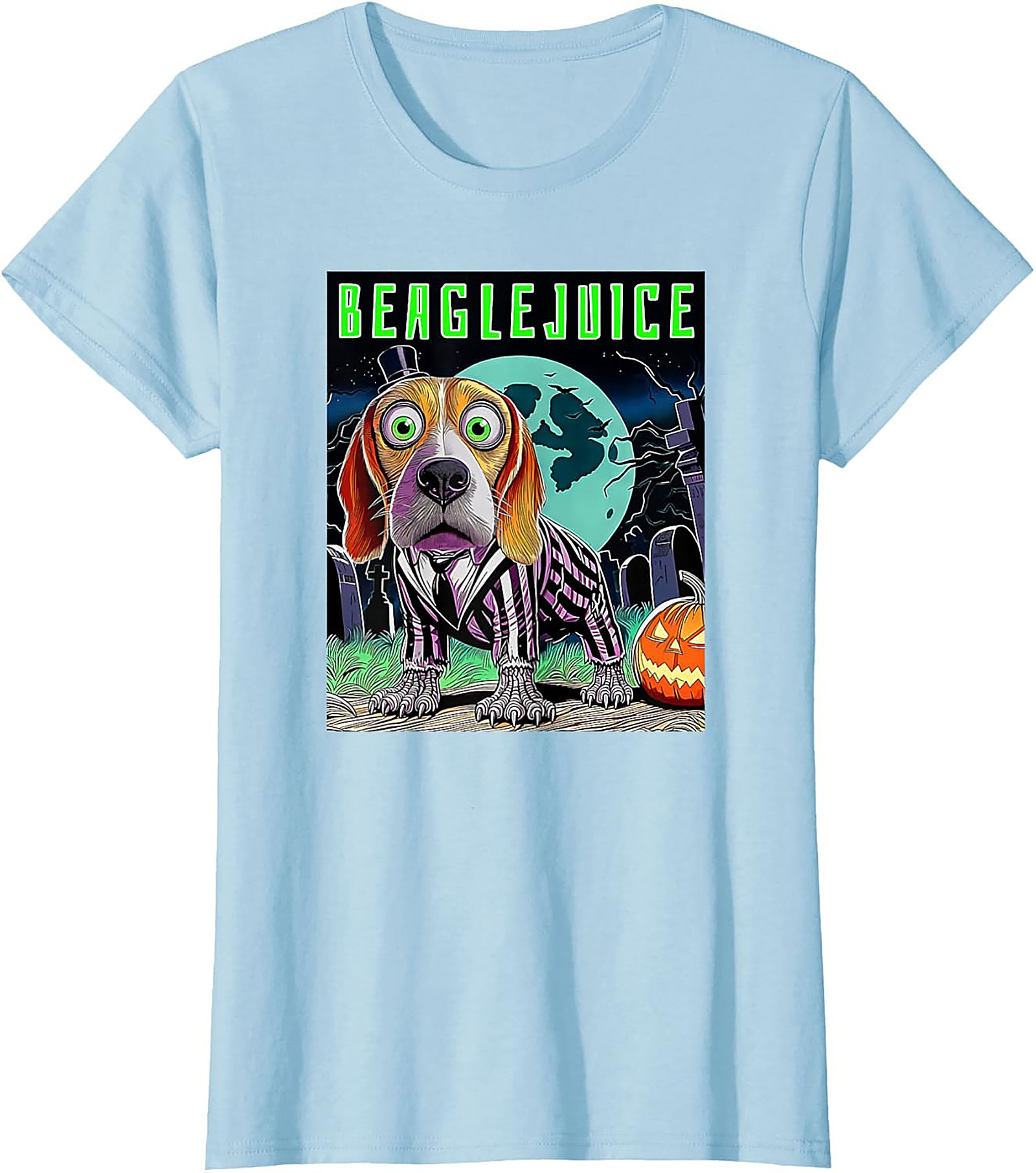 Beaglejuice Funny Graphic Tee | Spooky Halloween Unisex Shirt