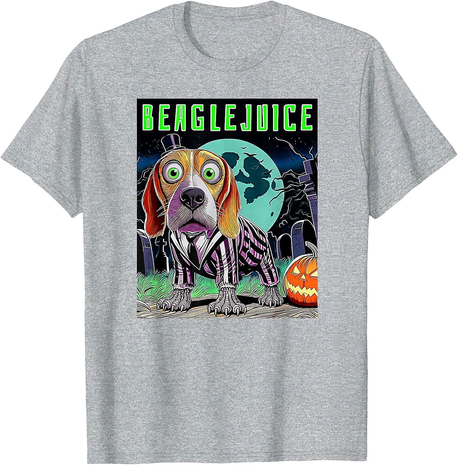 Beaglejuice Funny Graphic Tee | Spooky Halloween Unisex Shirt