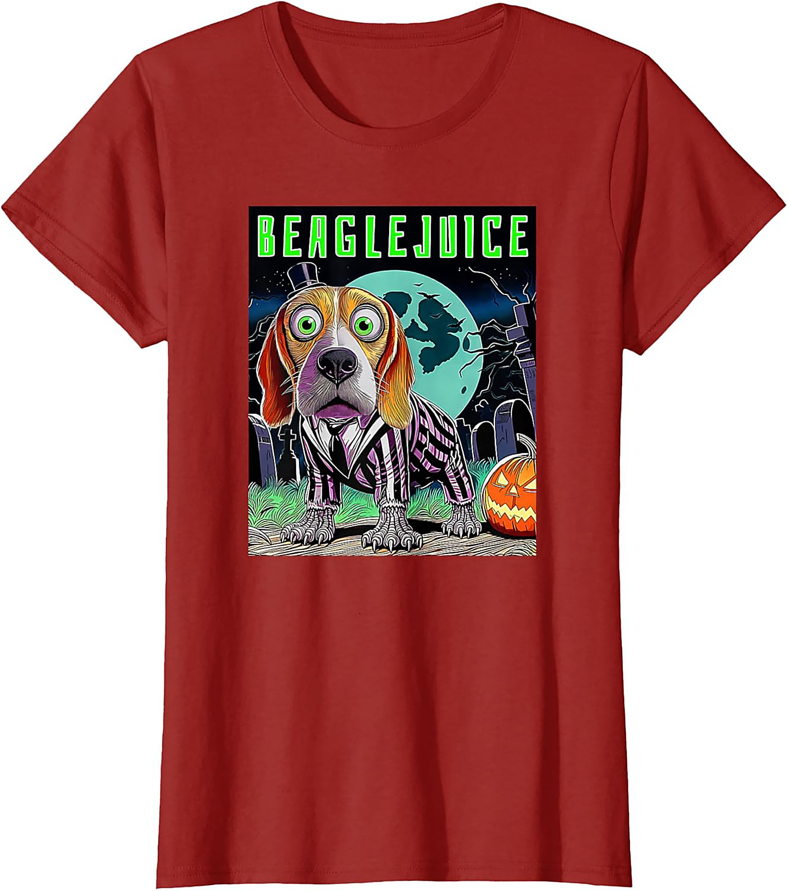 Beaglejuice Funny Graphic Tee | Spooky Halloween Unisex Shirt