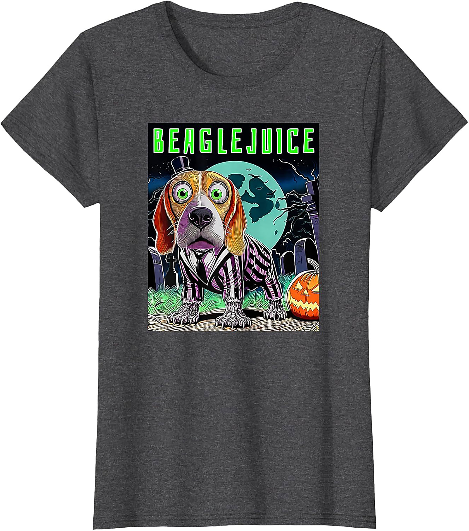 Beaglejuice Funny Graphic Tee | Spooky Halloween Unisex Shirt