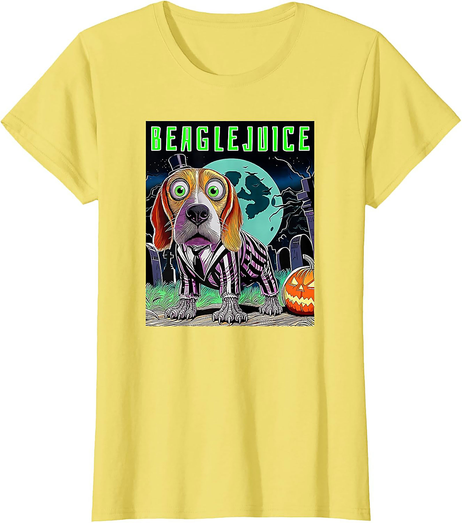 Beaglejuice Funny Graphic Tee | Spooky Halloween Unisex Shirt