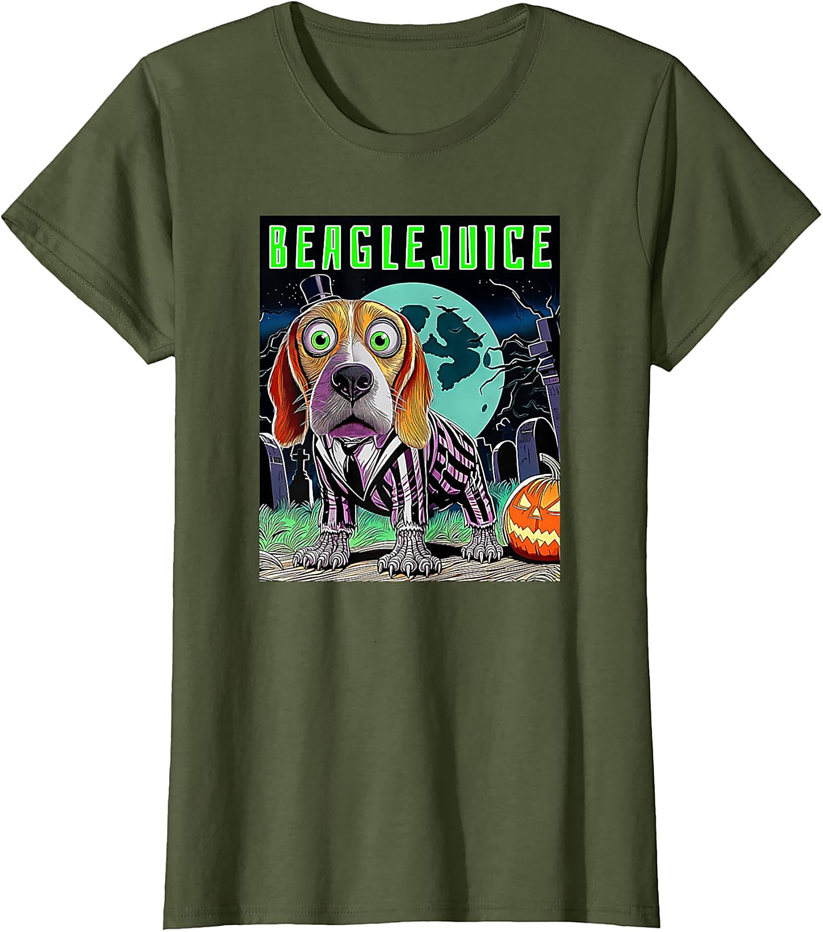 Beaglejuice Funny Graphic Tee | Spooky Halloween Unisex Shirt