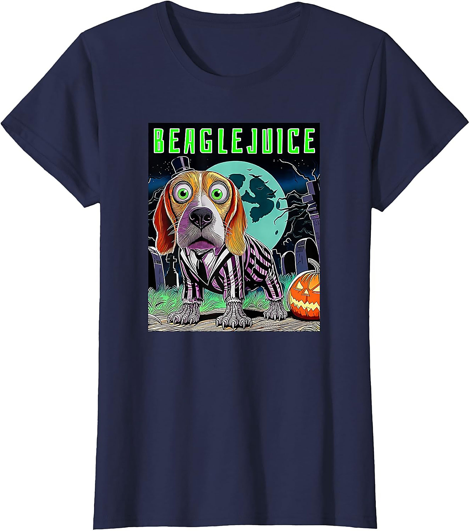 Beaglejuice Funny Graphic Tee | Spooky Halloween Unisex Shirt