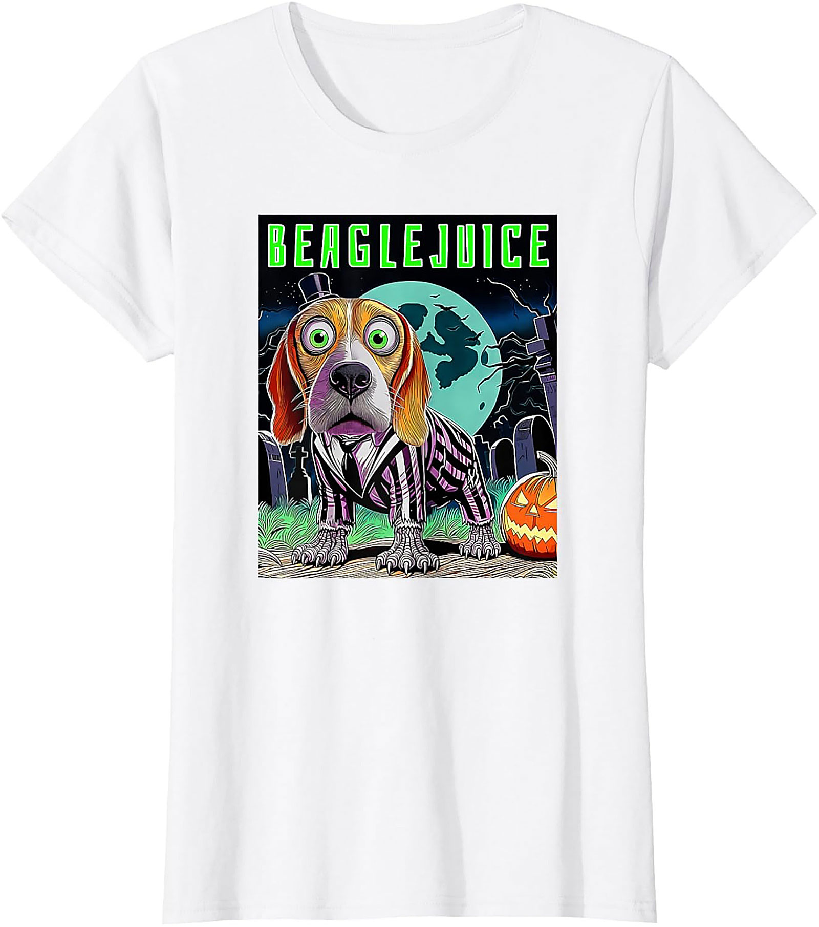Beaglejuice Funny Graphic Tee | Spooky Halloween Unisex Shirt