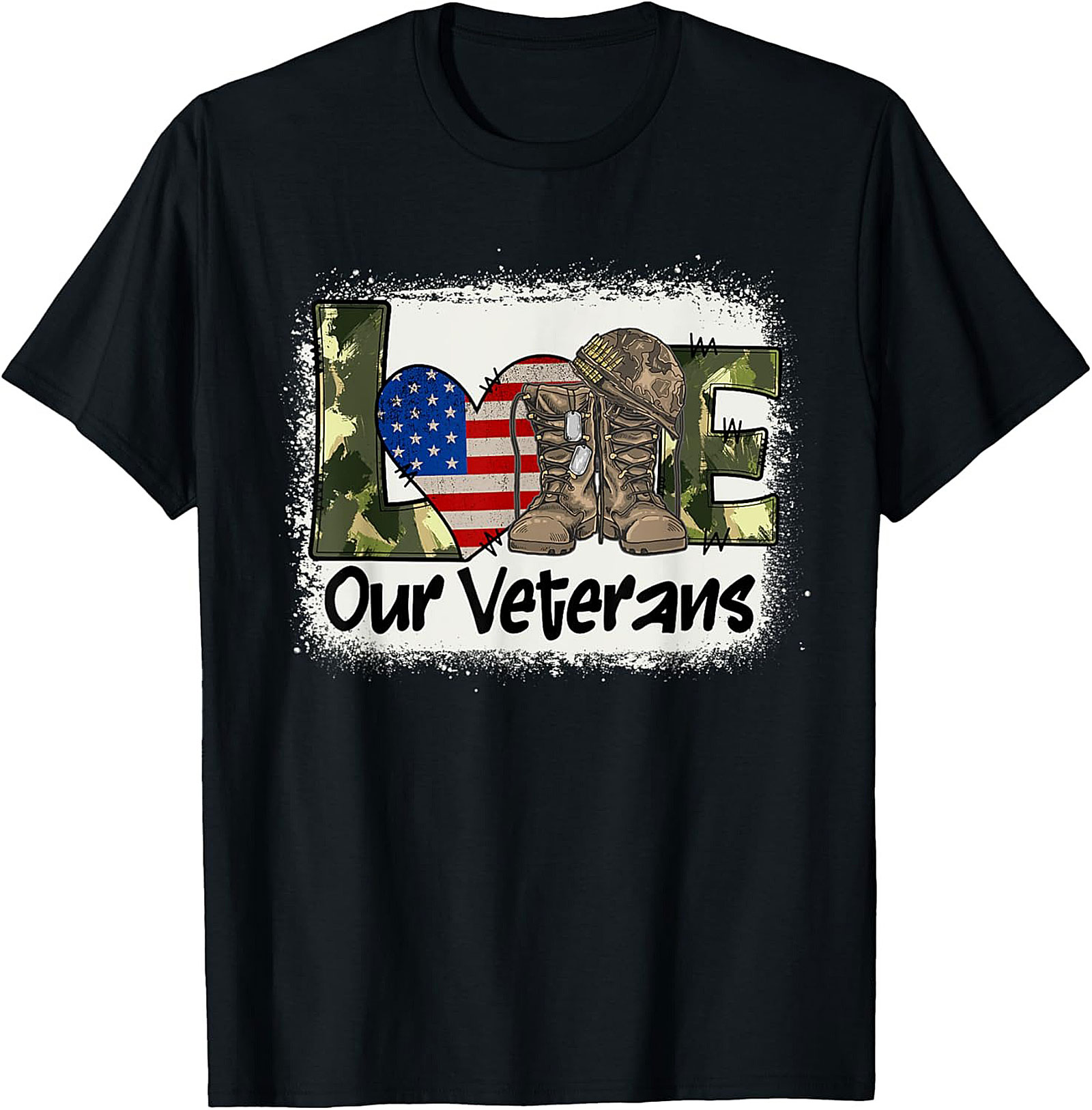 Veteran Appreciation T-shirt | Military Love Graphic Tee