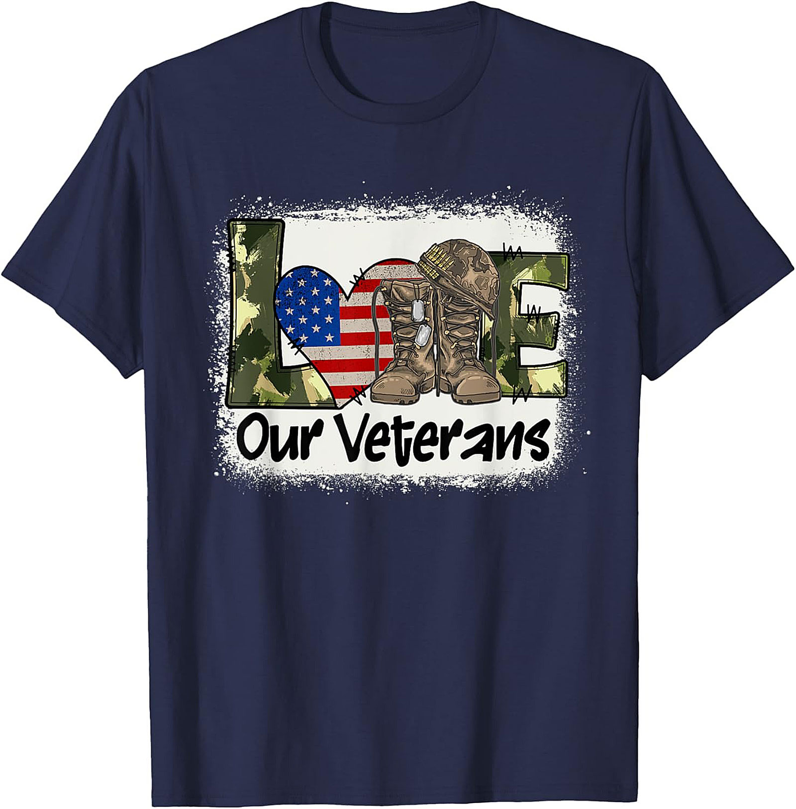 Veteran Appreciation T-shirt | Military Love Graphic Tee