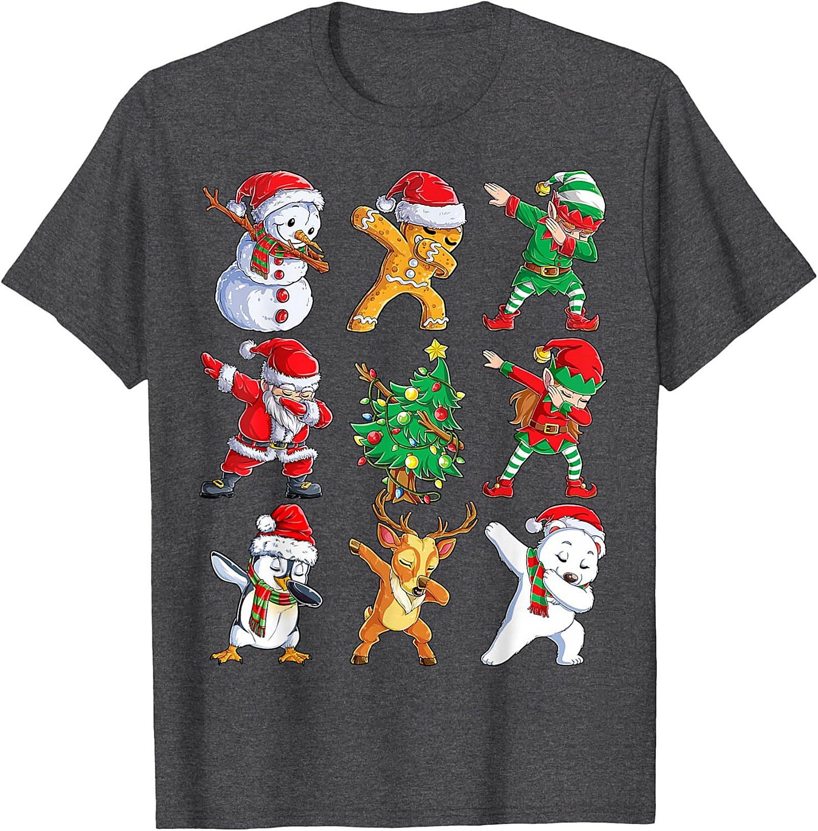 Funny Dabbing Christmas T-Shirt Holiday Graphic Tee