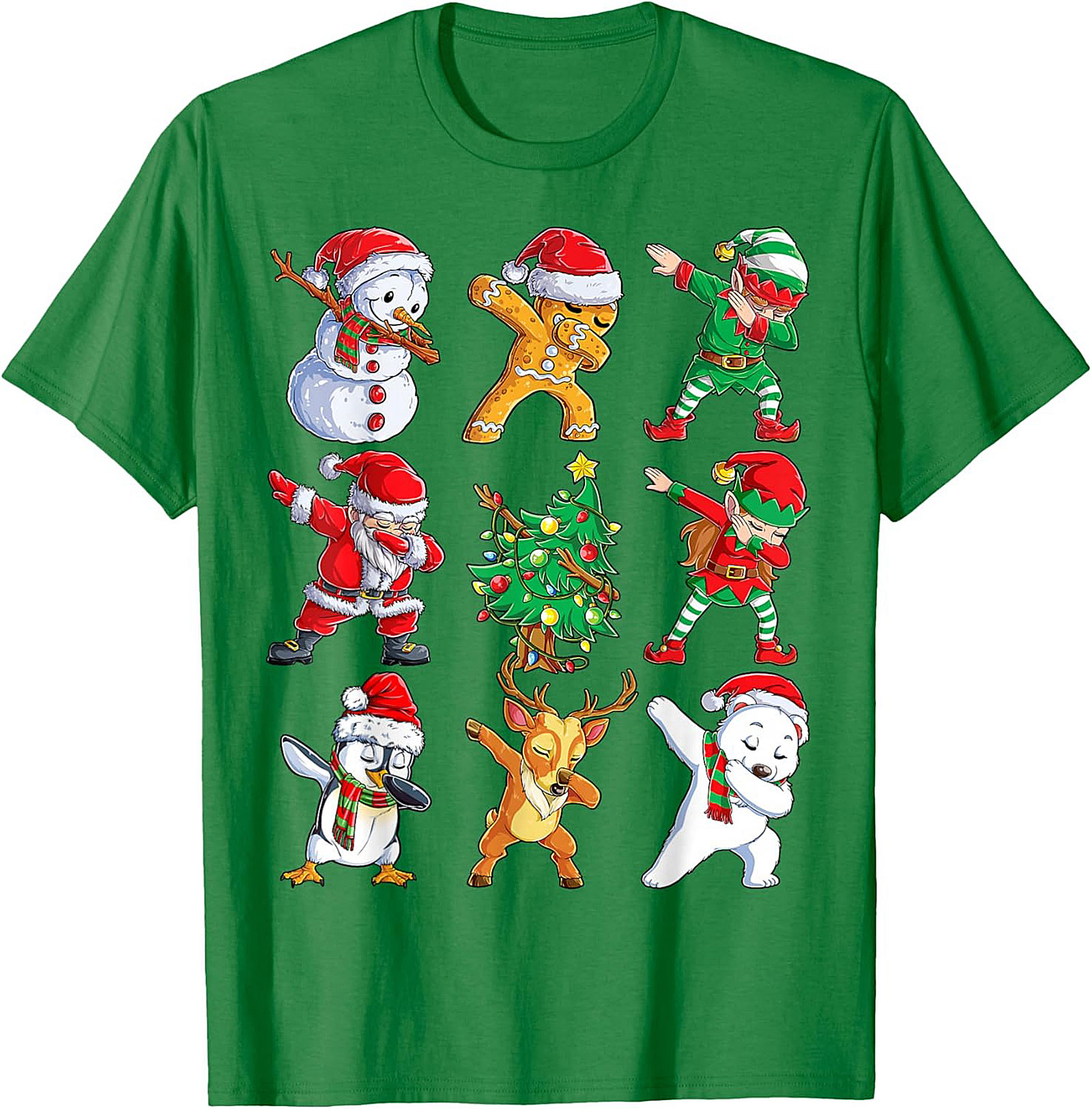 Funny Dabbing Christmas T-Shirt Holiday Graphic Tee