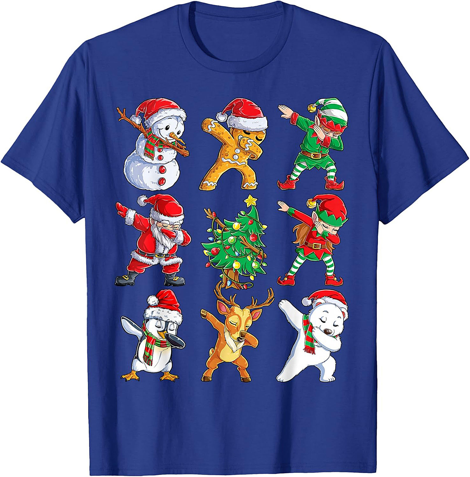 Funny Dabbing Christmas T-Shirt Holiday Graphic Tee