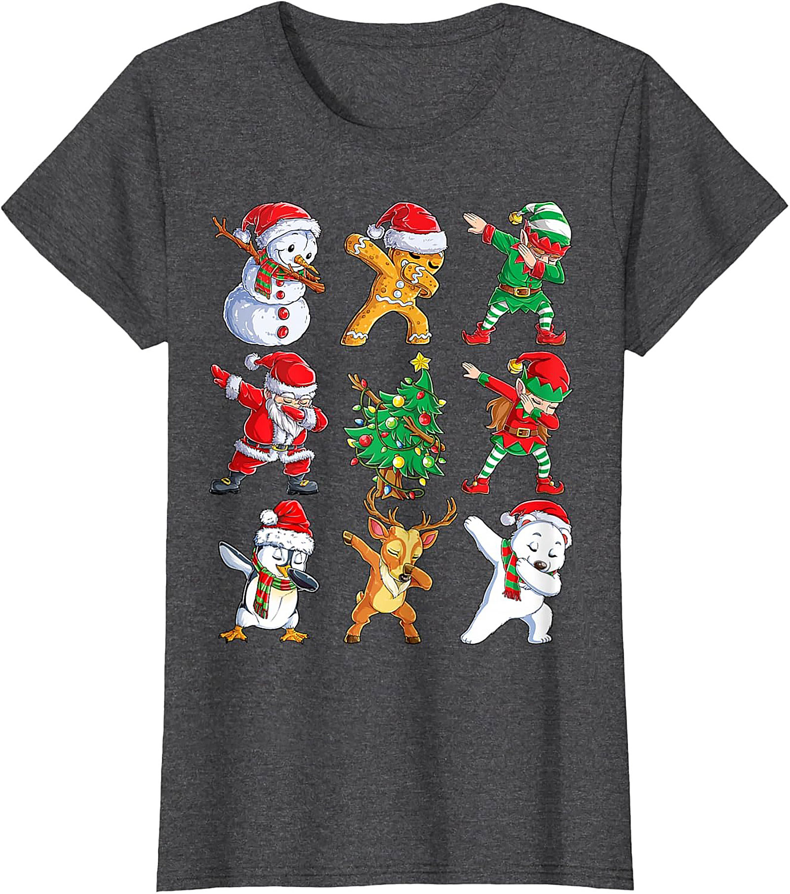 Funny Dabbing Christmas T-Shirt Holiday Graphic Tee