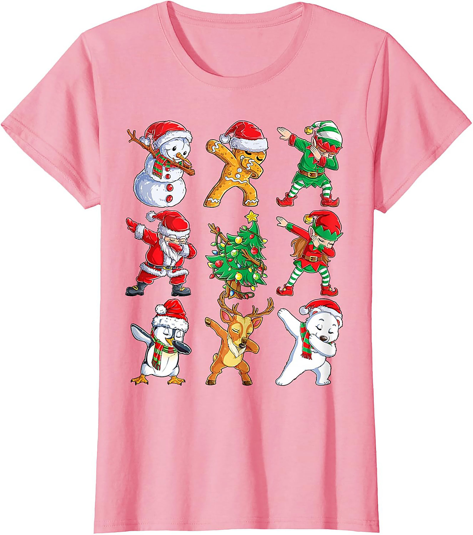 Funny Dabbing Christmas T-Shirt Holiday Graphic Tee