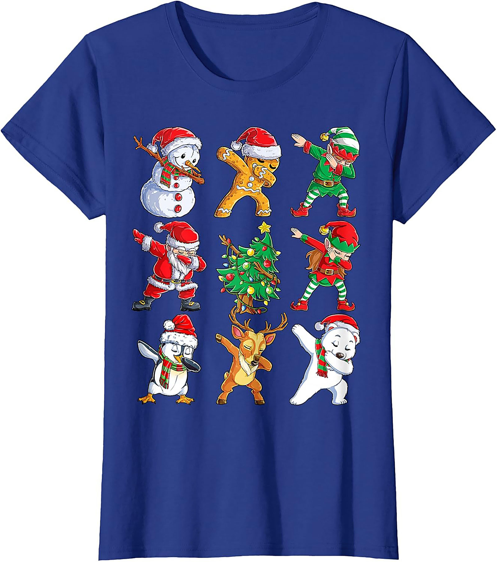 Funny Dabbing Christmas T-Shirt Holiday Graphic Tee