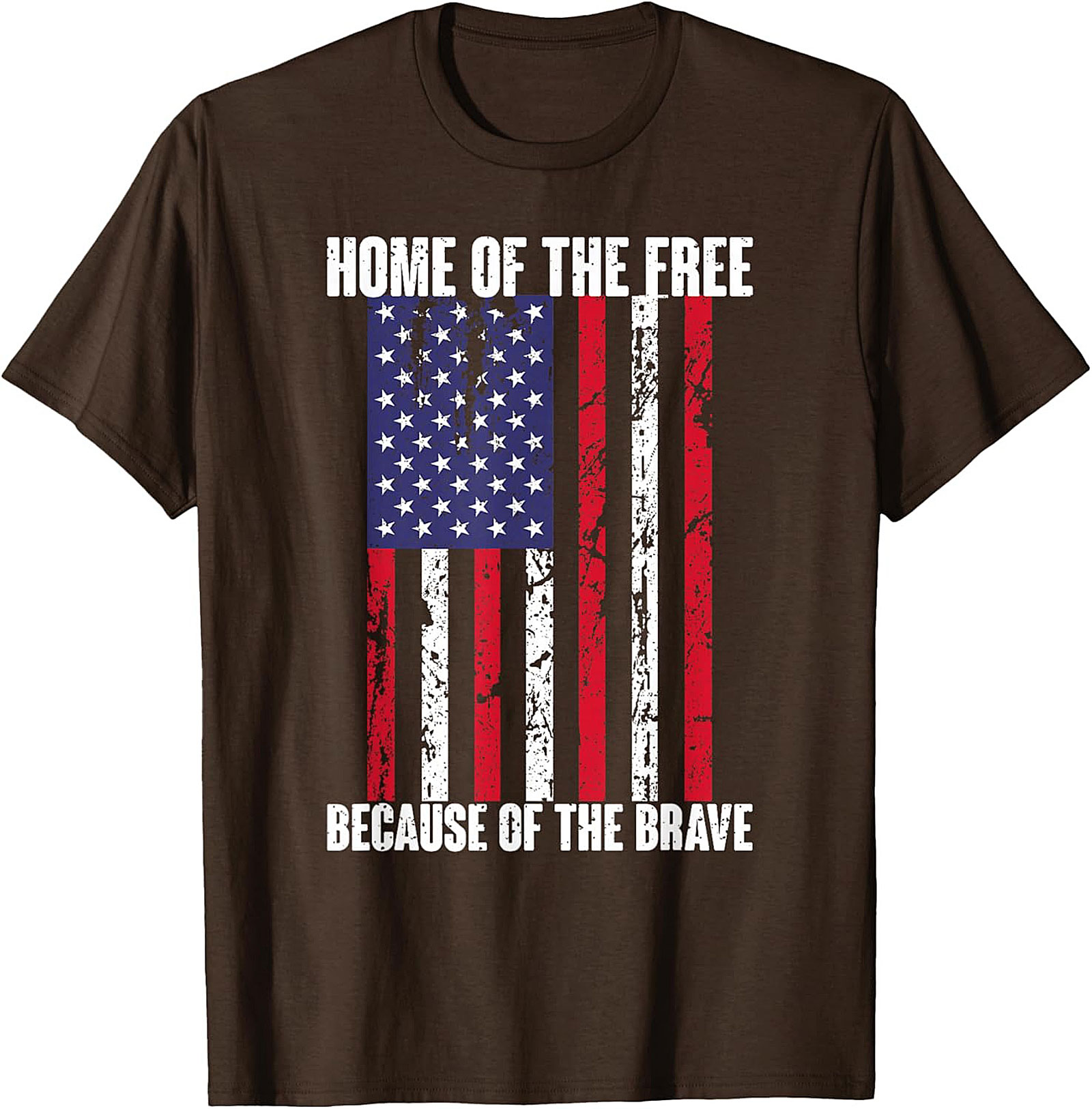 Home of the Free Patriotic Flag T-shirt | Unisex Tee