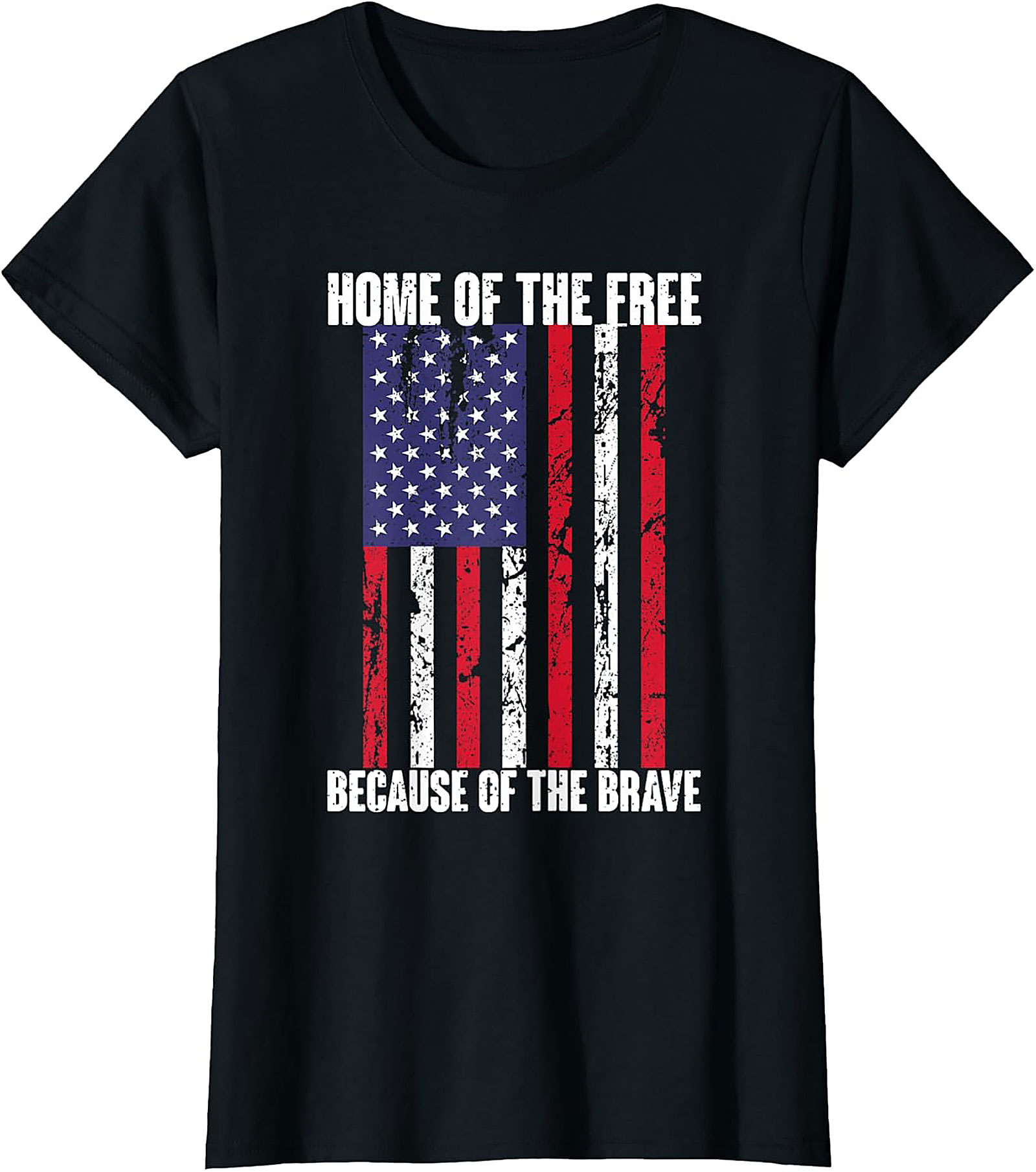 Home of the Free Patriotic Flag T-shirt | Unisex Tee