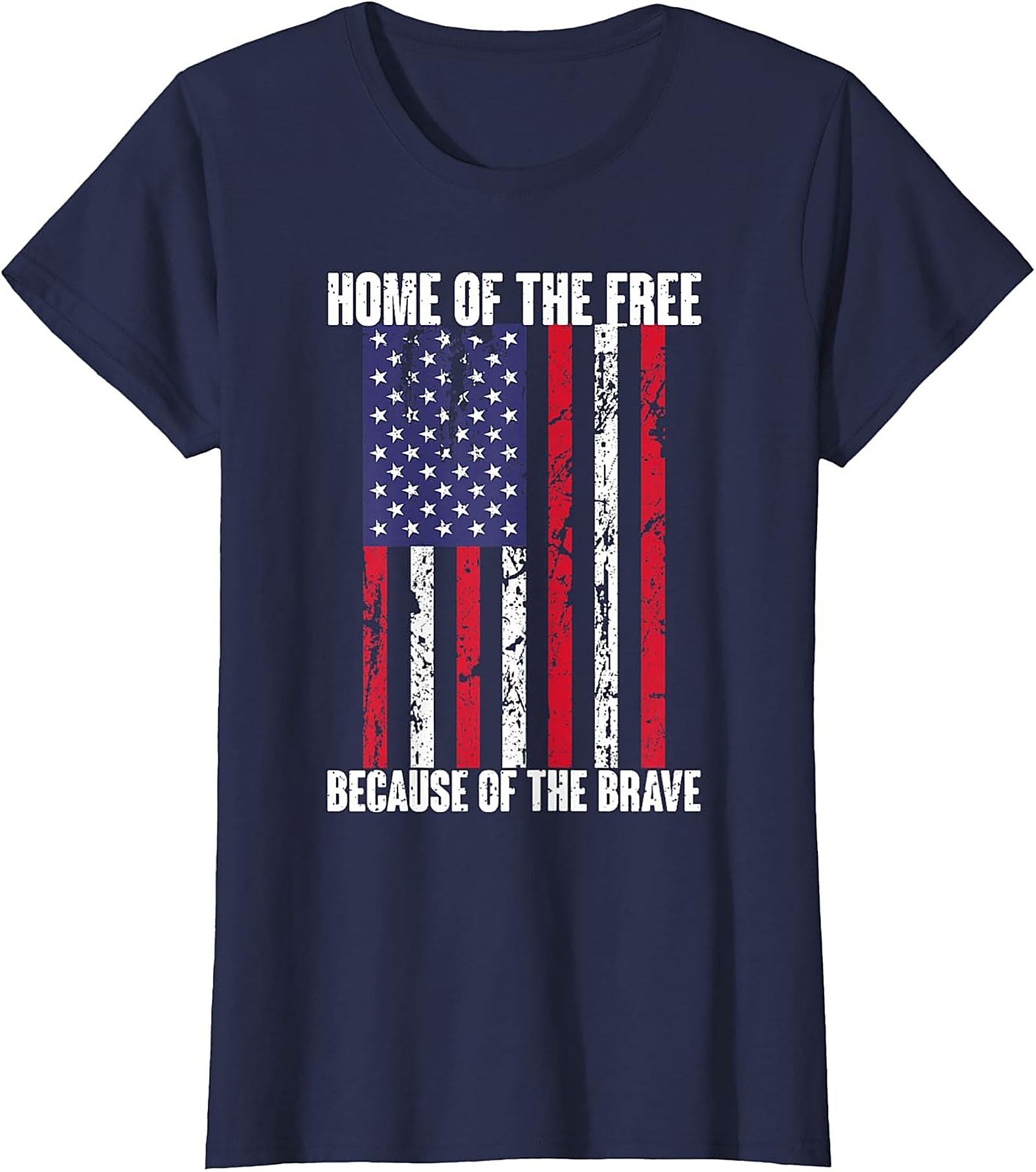 Home of the Free Patriotic Flag T-shirt | Unisex Tee