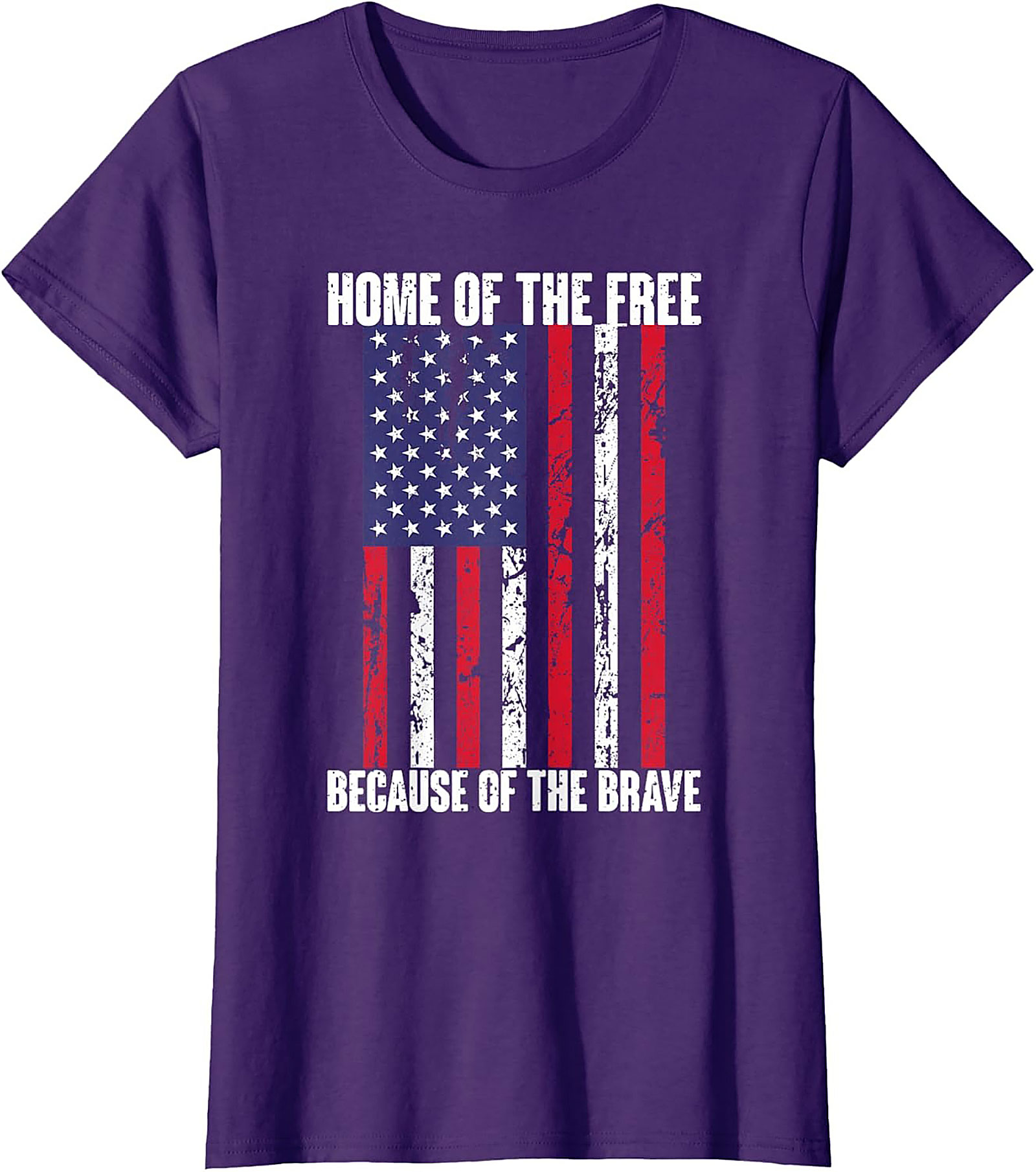 Home of the Free Patriotic Flag T-shirt | Unisex Tee