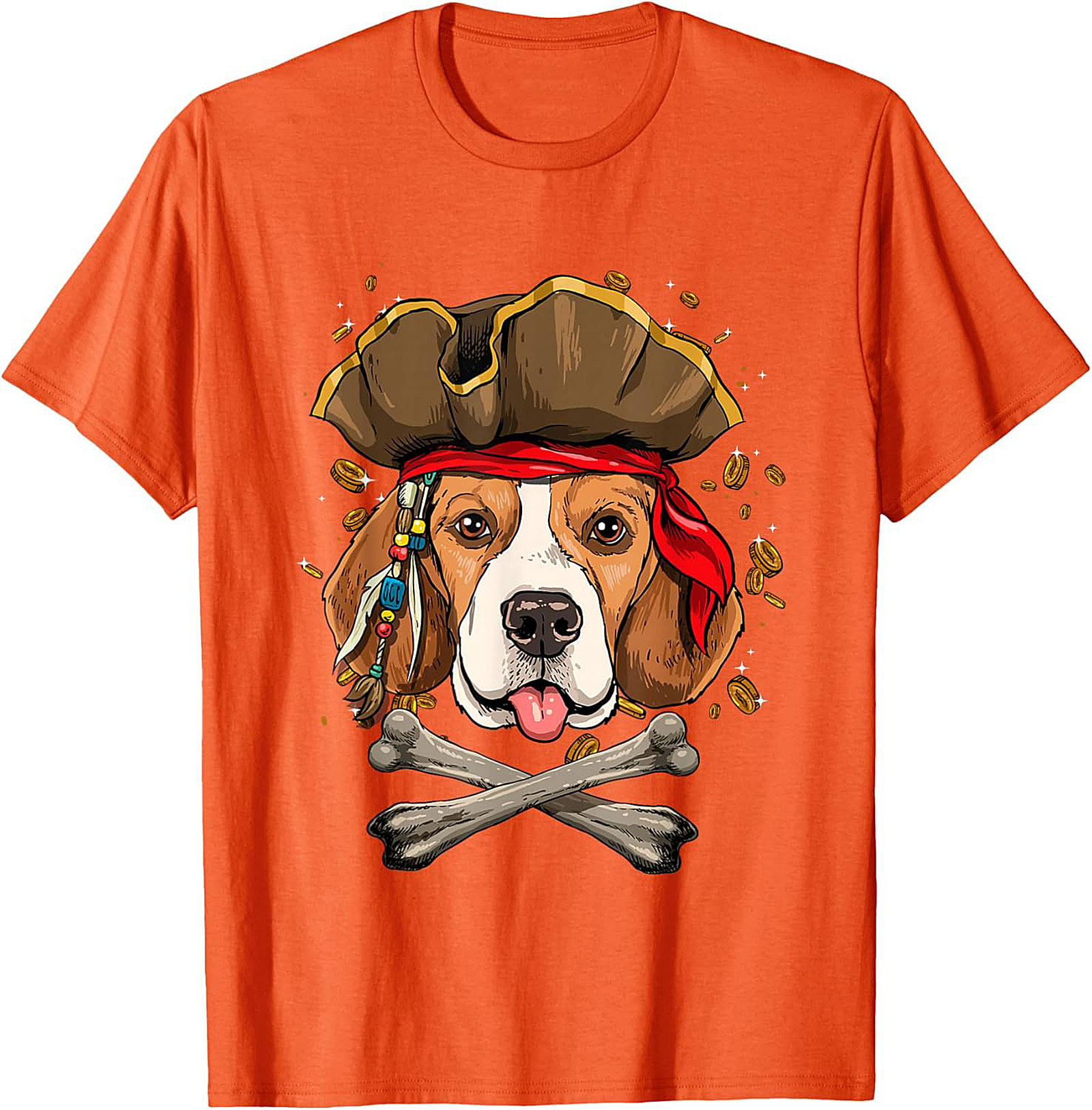 Pirate Beagle T-shirt: Funny Dog Graphic Tee for Beagle Lovers