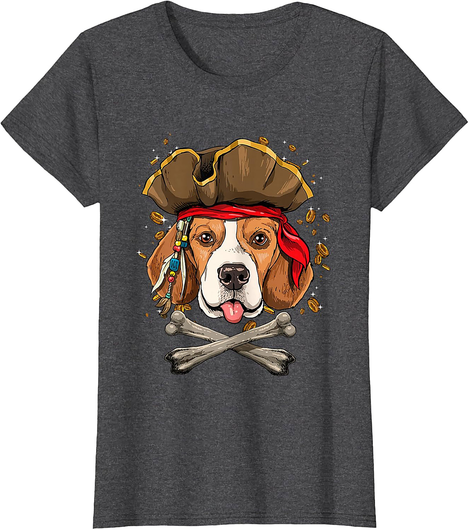 Pirate Beagle T-shirt: Funny Dog Graphic Tee for Beagle Lovers