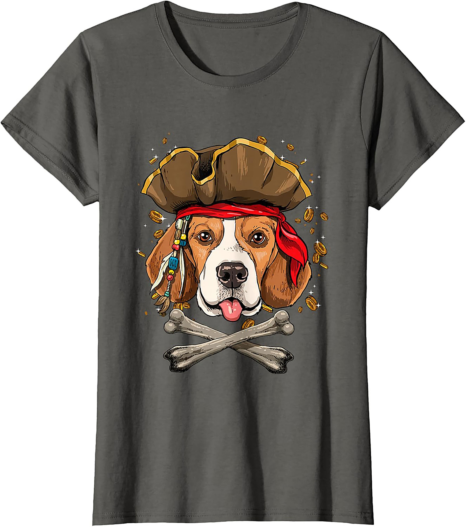 Pirate Beagle T-shirt: Funny Dog Graphic Tee for Beagle Lovers