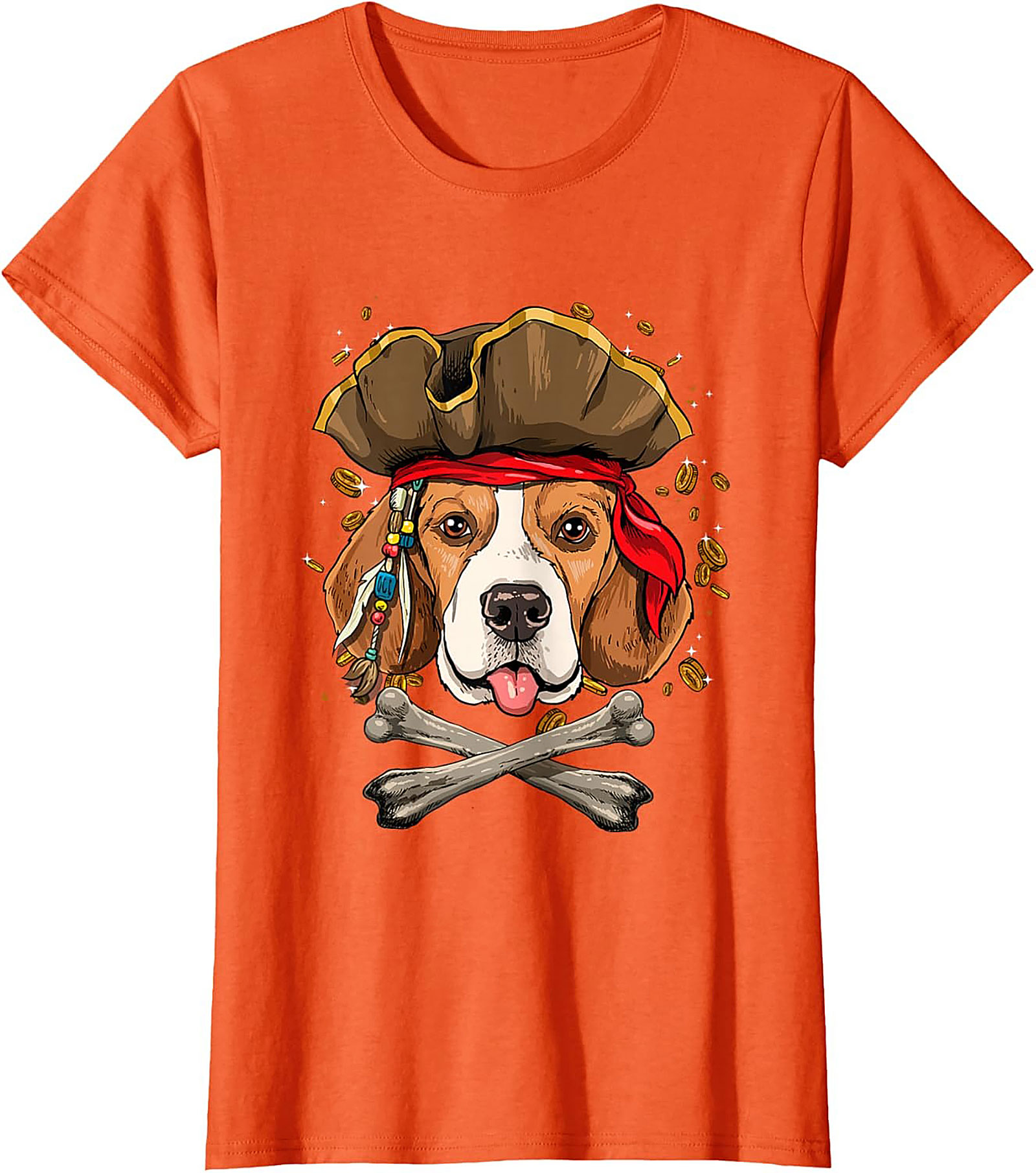 Pirate Beagle T-shirt: Funny Dog Graphic Tee for Beagle Lovers