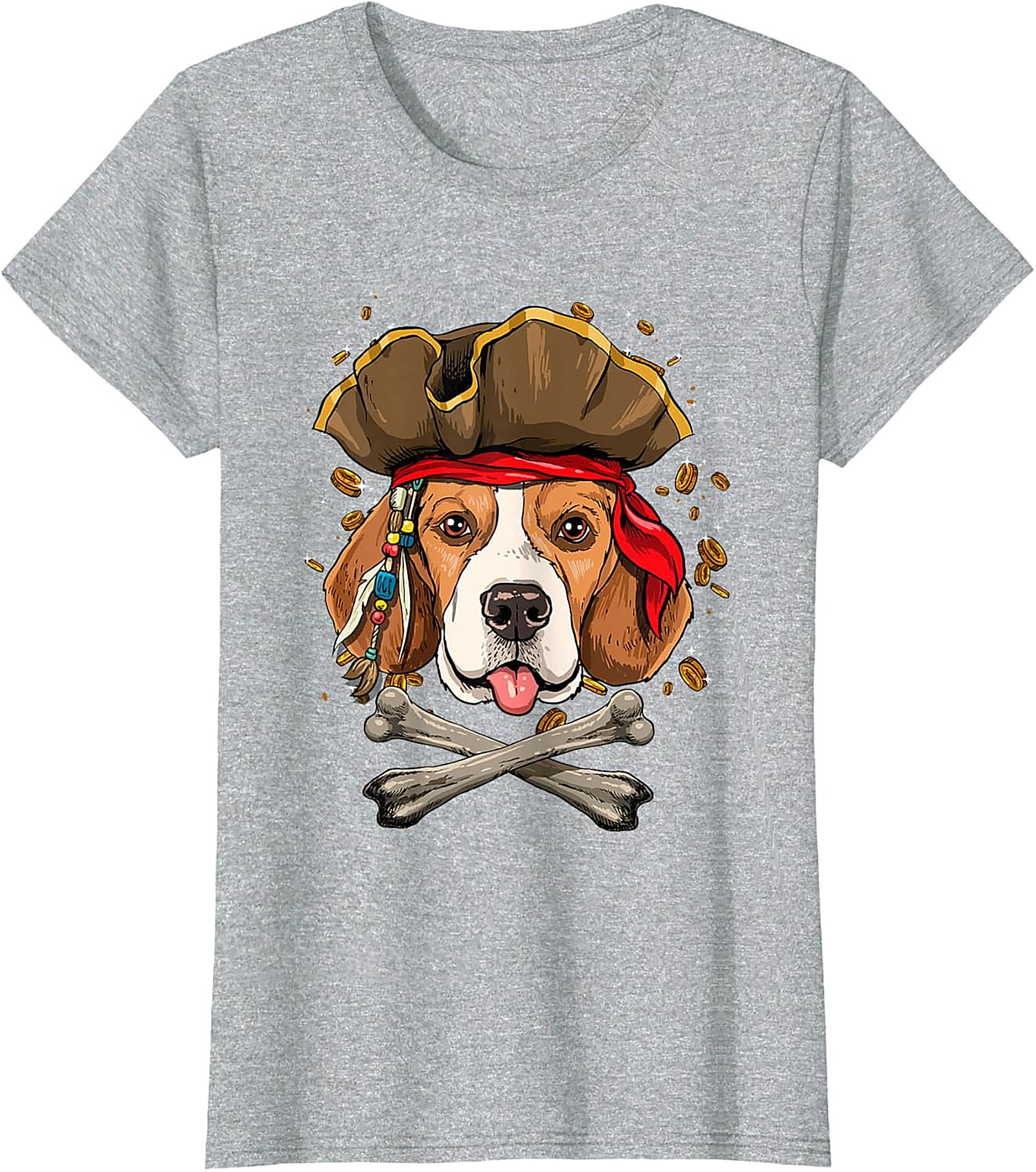 Pirate Beagle T-shirt: Funny Dog Graphic Tee for Beagle Lovers