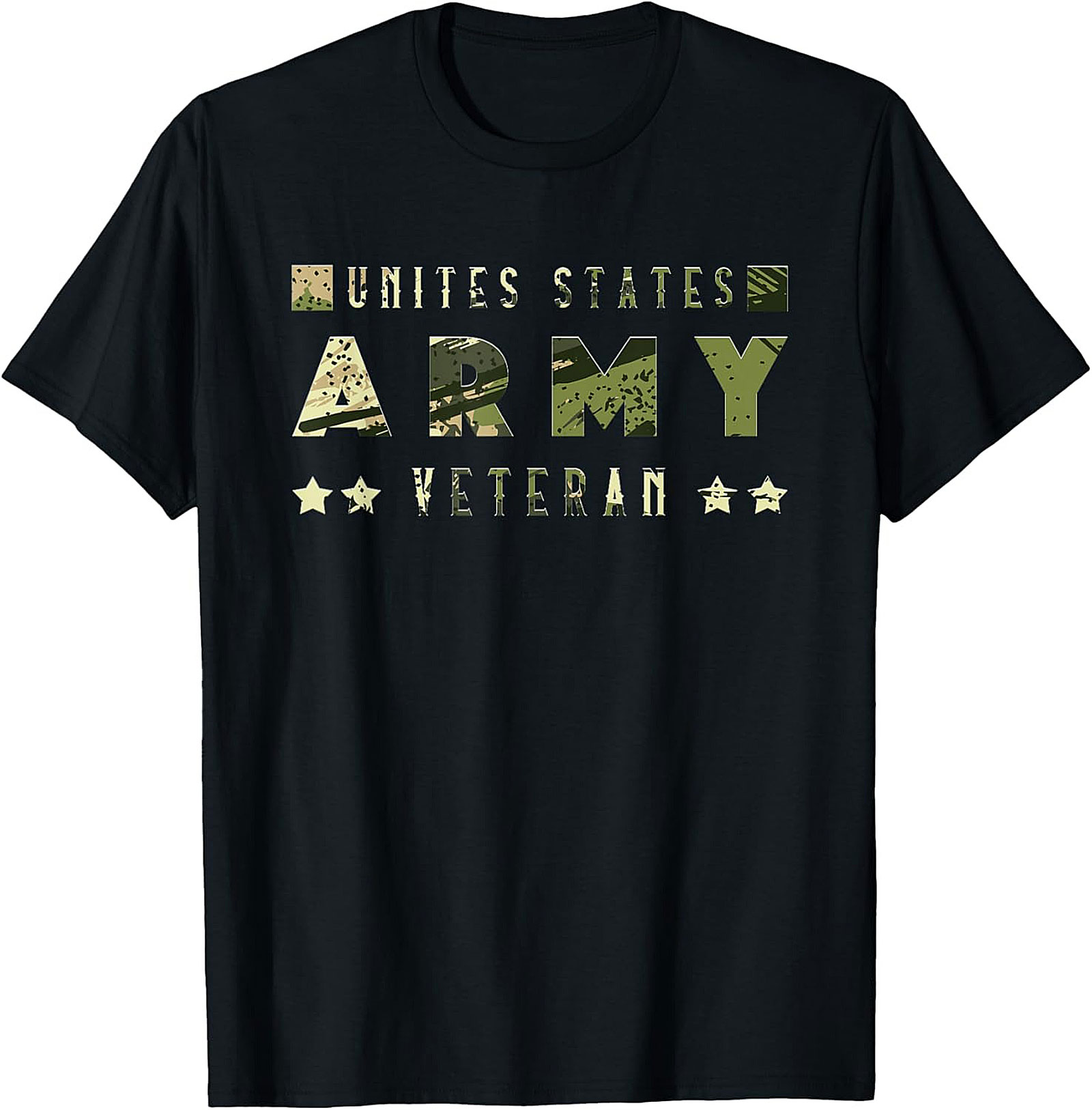 Army Veteran T-Shirt - Camo Graphic Tee | U.S. Pride