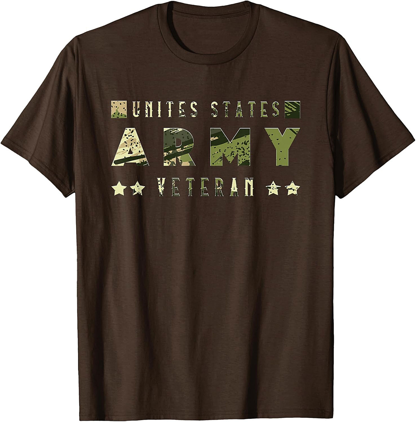 Army Veteran T-Shirt - Camo Graphic Tee | U.S. Pride
